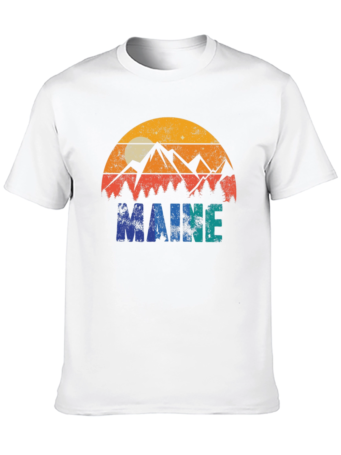 Maine Retro Graphic T-Shirt - Nature Inspired Design