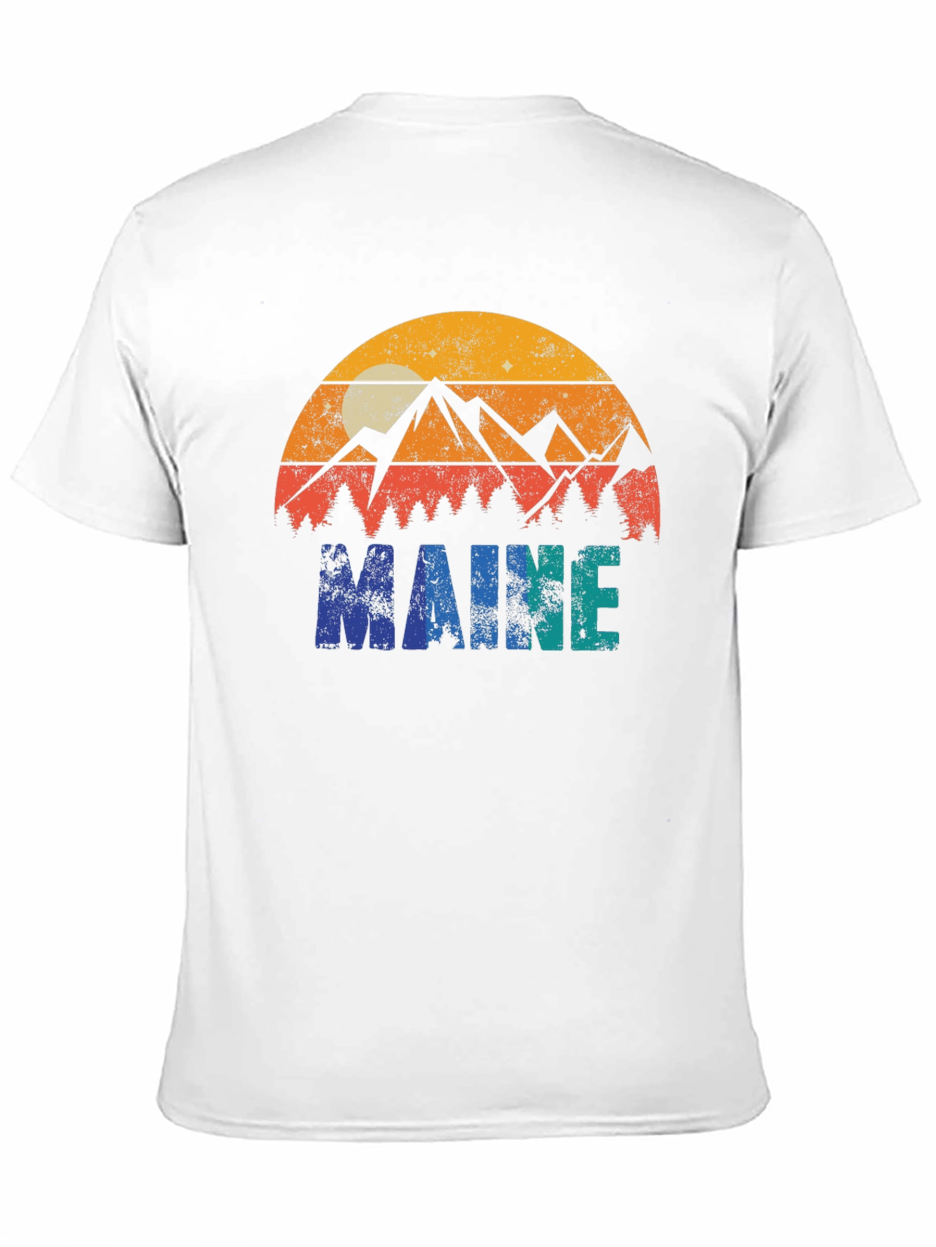 Maine Retro Graphic T-Shirt - Nature Inspired Design