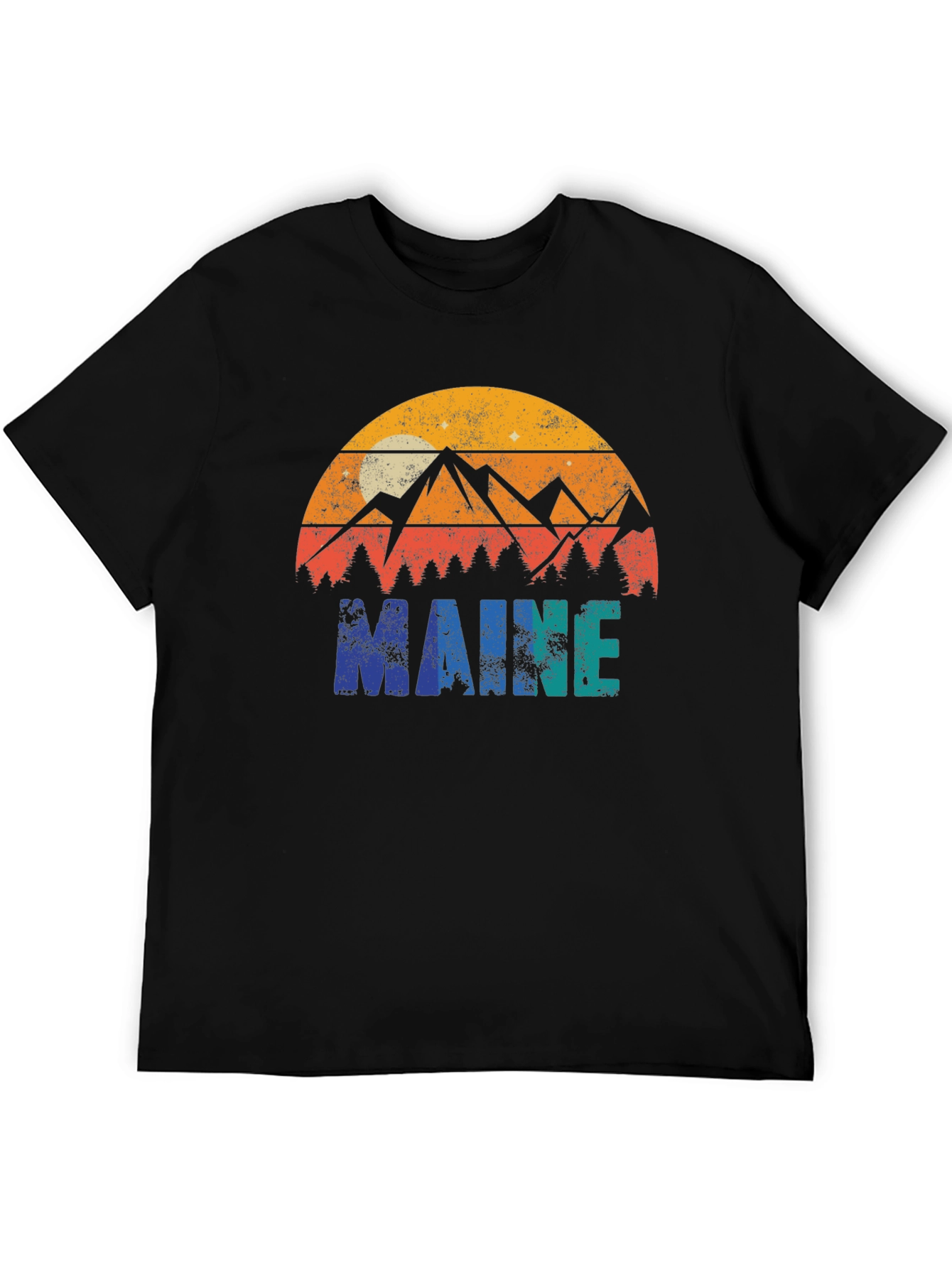 Maine Retro Graphic T-Shirt - Nature Inspired Design
