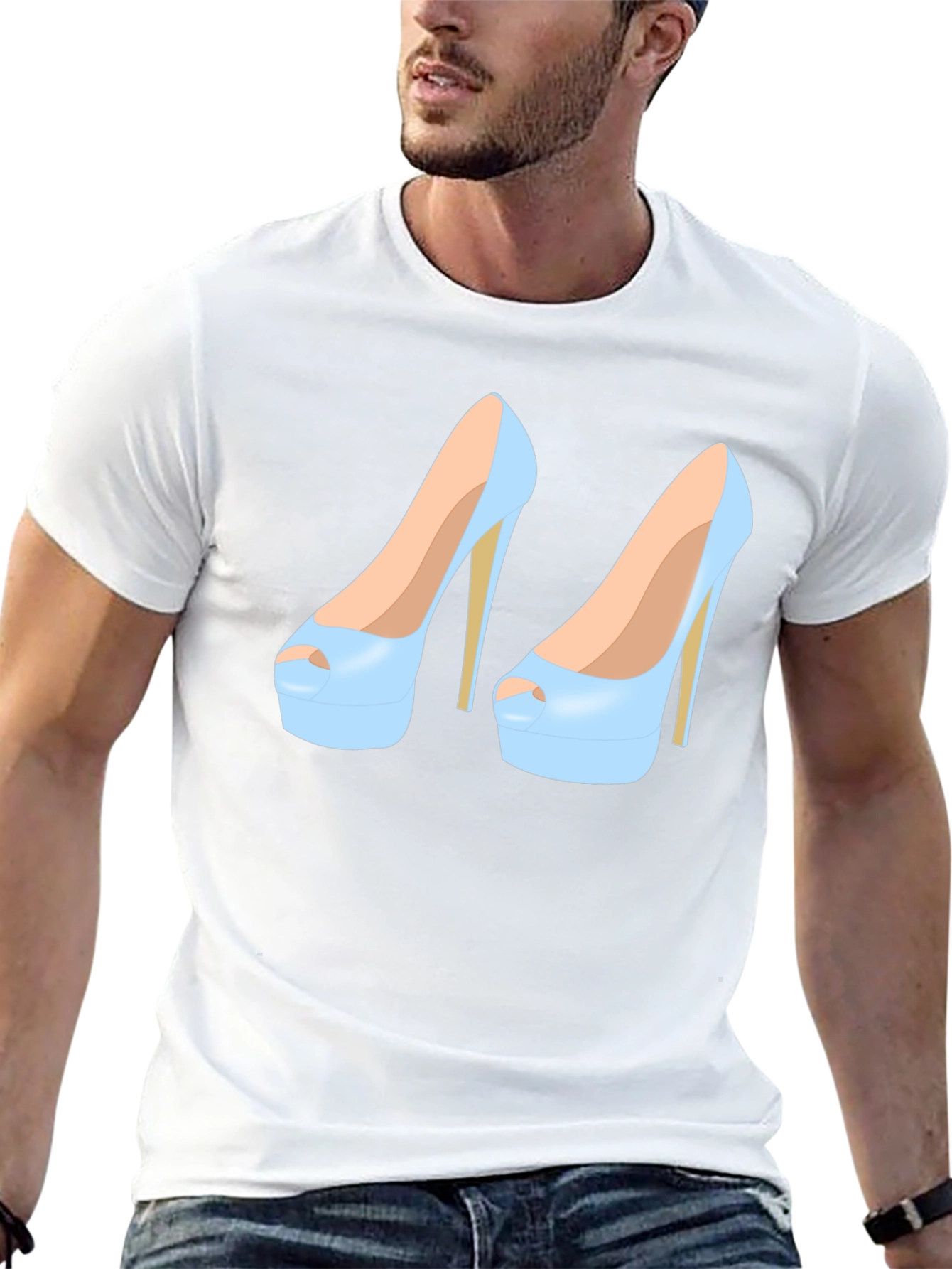 High Heel Shoe Graphic Tee - Stylish and Unique