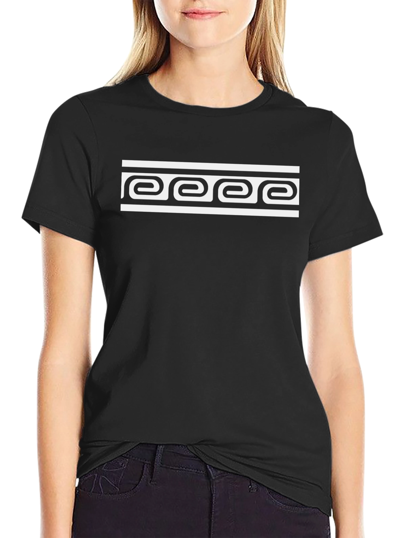 Geometric Print T-Shirt - Modern Casual Tee