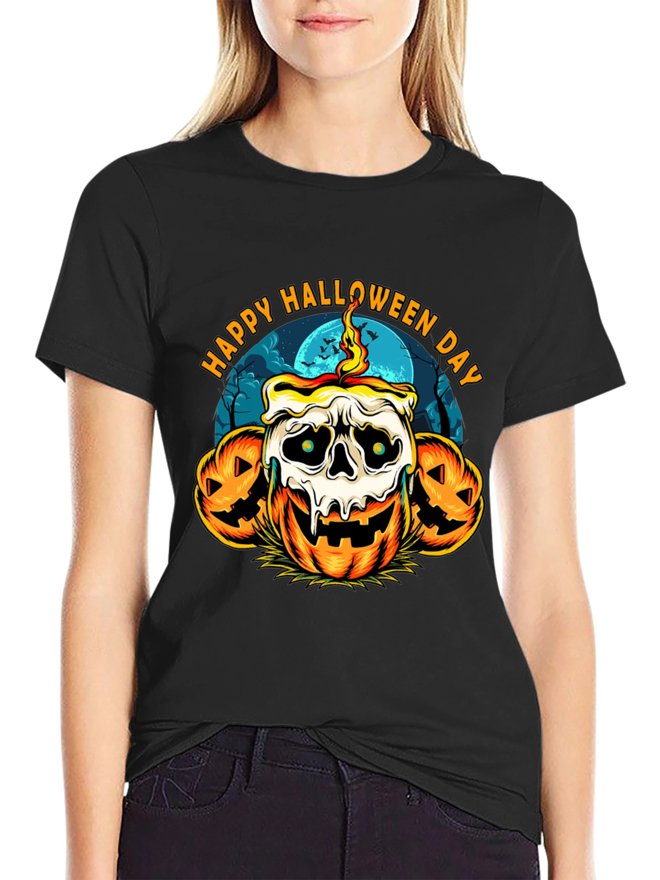 Happy Halloween Day Pumpkin T-Shirt