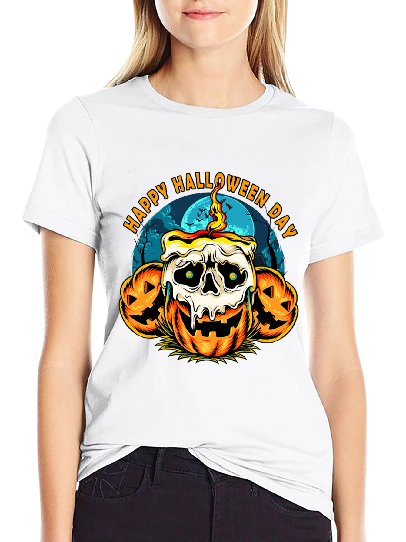 Happy Halloween Day Pumpkin T-Shirt