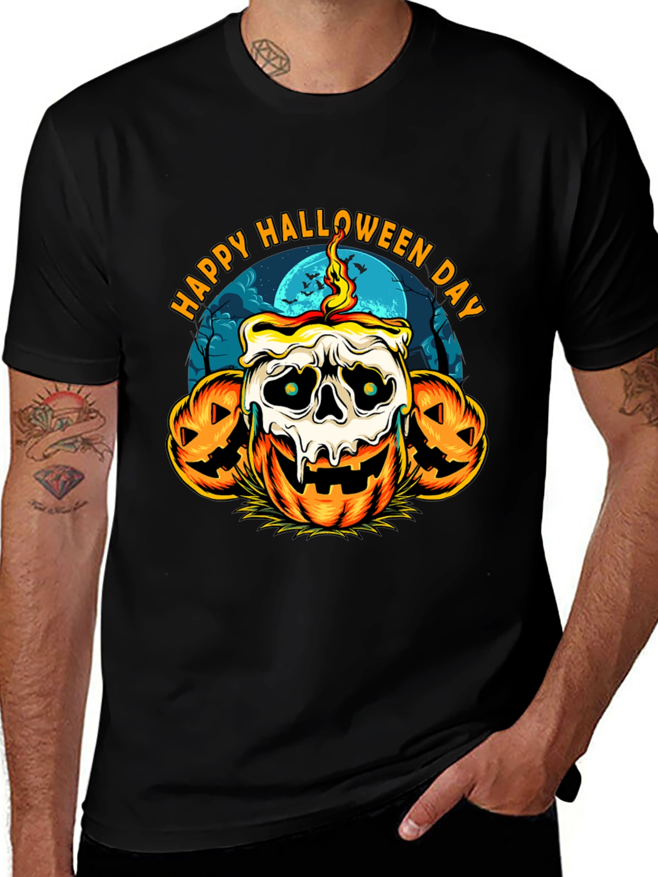 Happy Halloween Day Pumpkin T-Shirt
