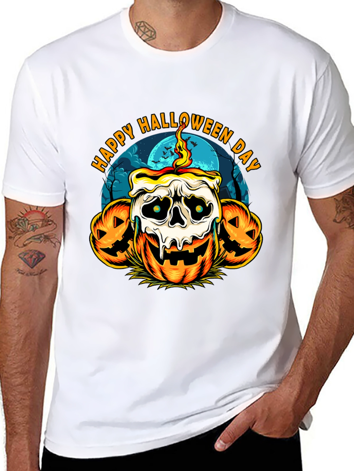 Happy Halloween Day Pumpkin T-Shirt