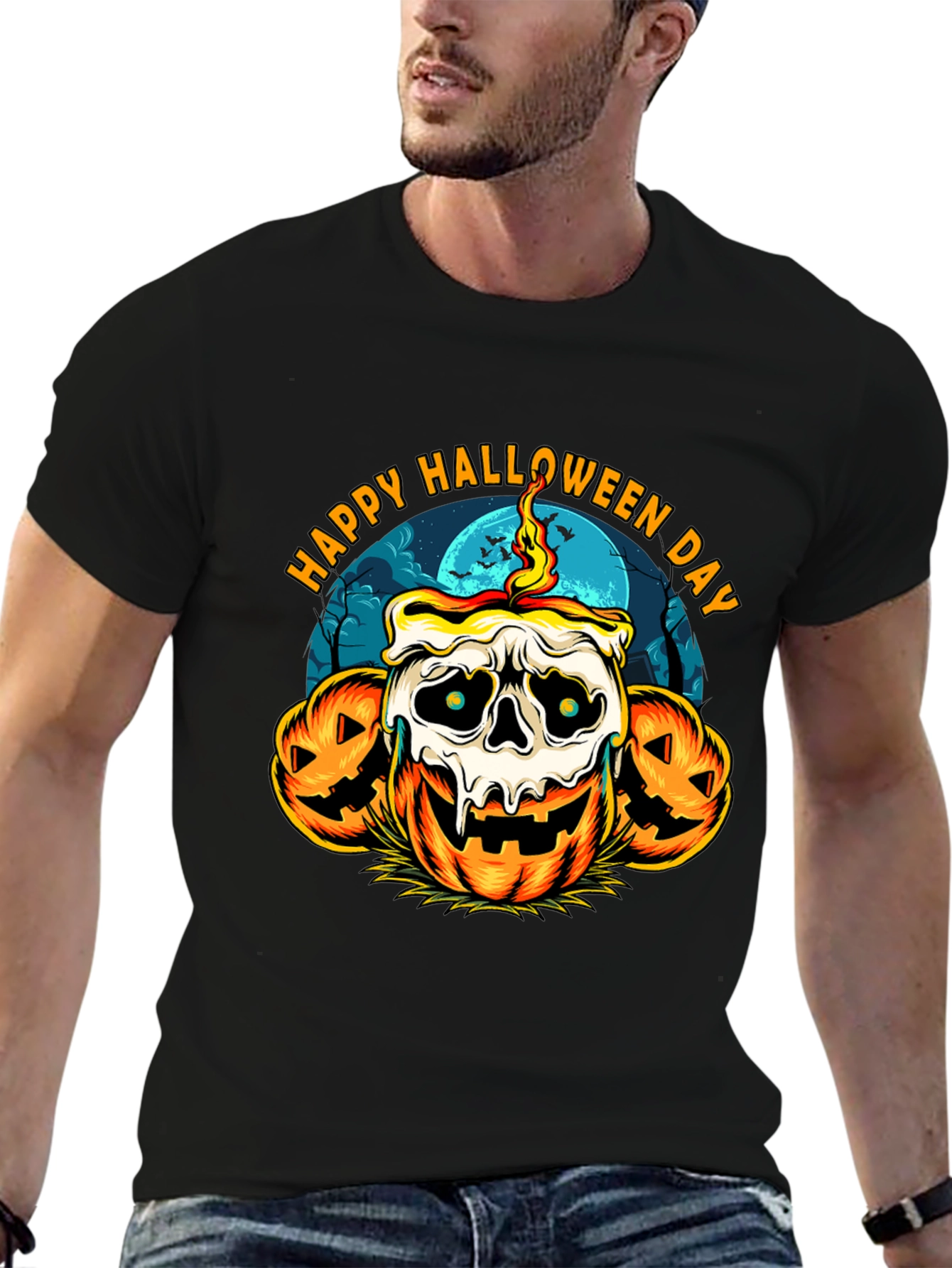 Happy Halloween Day Pumpkin T-Shirt