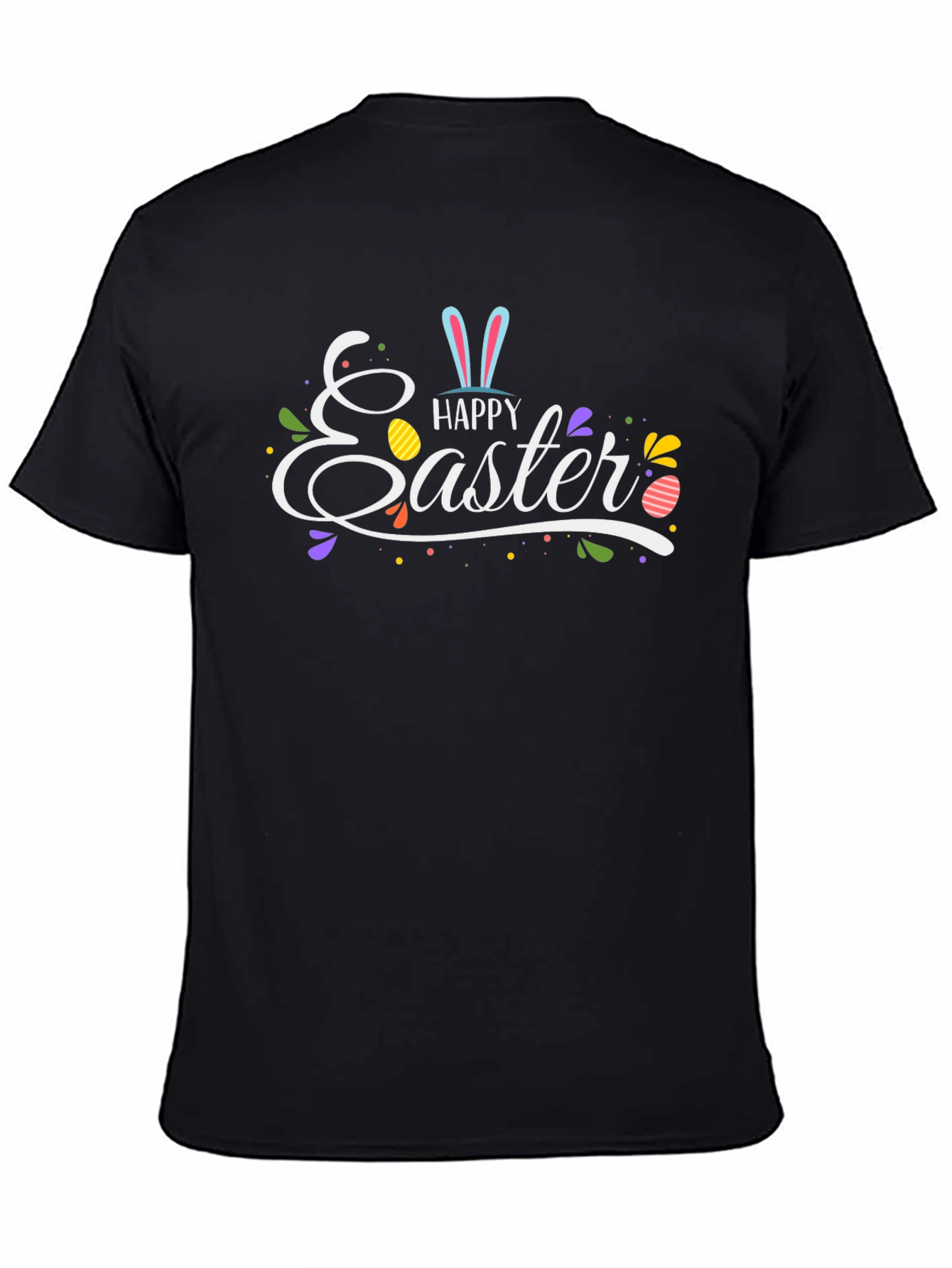 Happy Easter Black T-Shirt