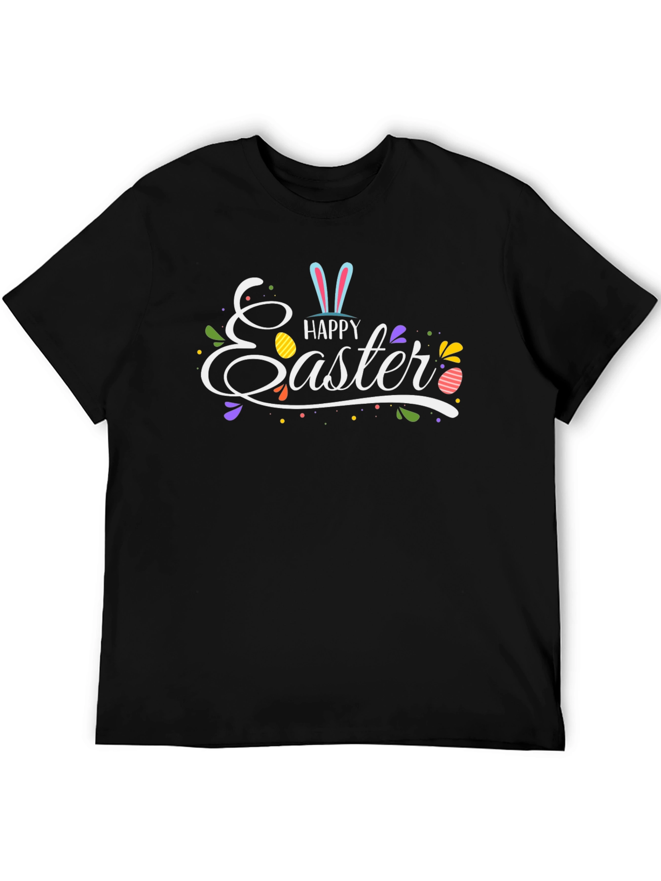 Happy Easter Black T-Shirt