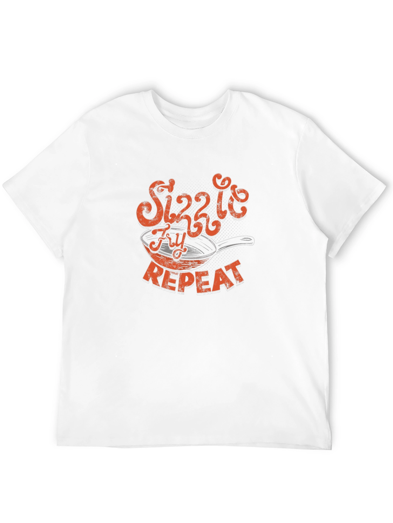 Sizzle Fry Repeat Black Graphic Tee