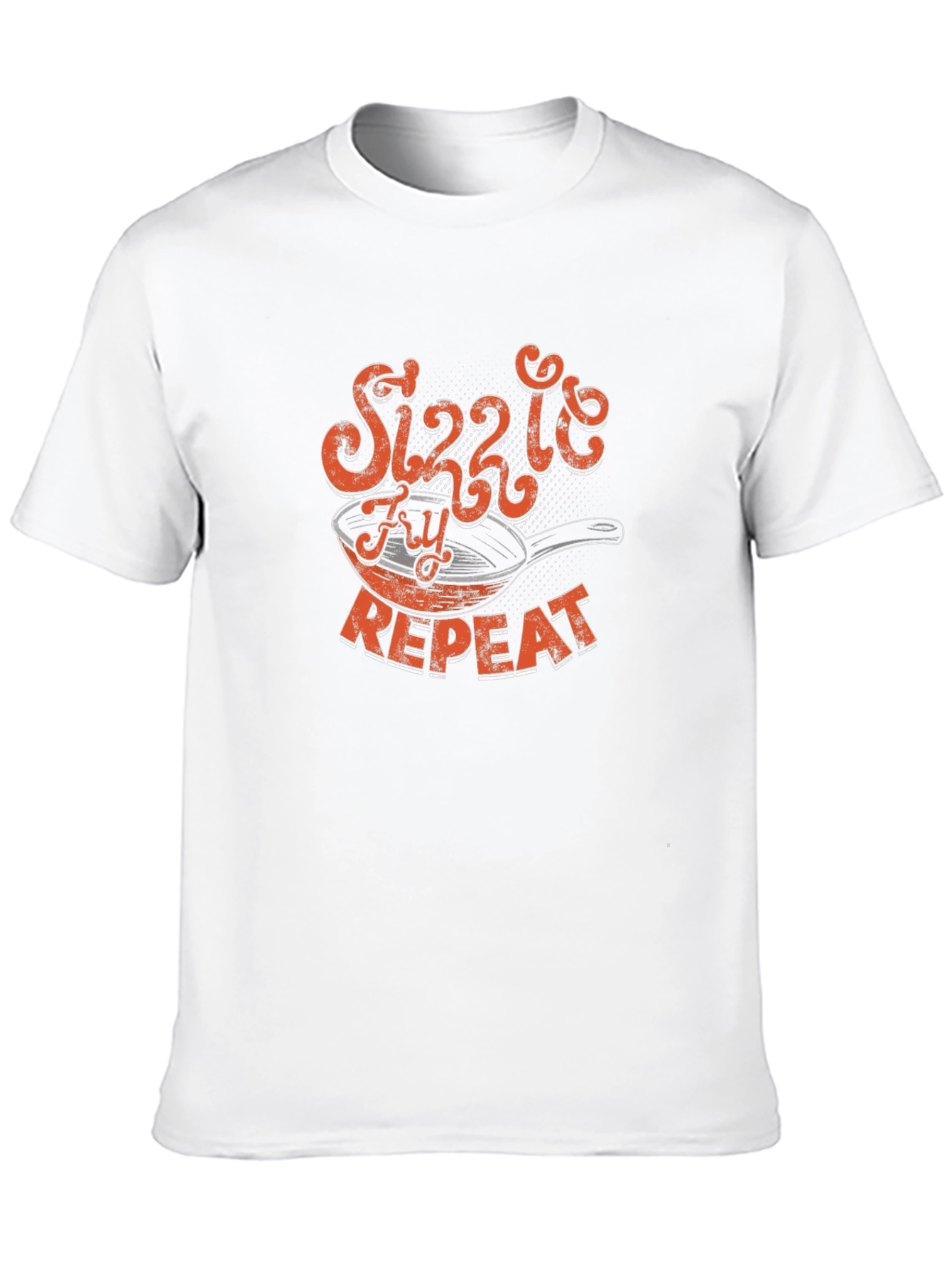 Sizzle Fry Repeat Black Graphic Tee