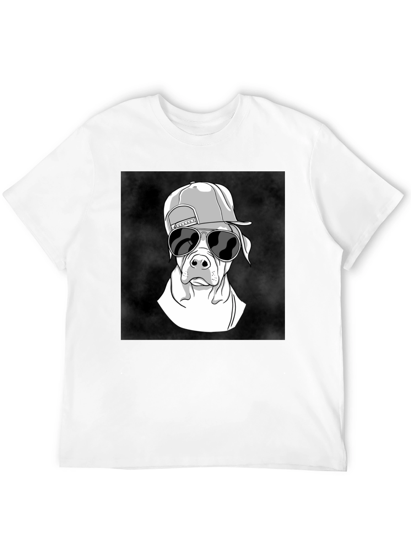 Cool Dog Graphic Tee - Black