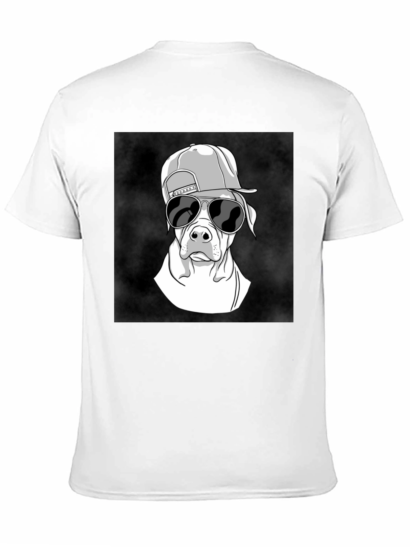Cool Dog Graphic Tee - Black