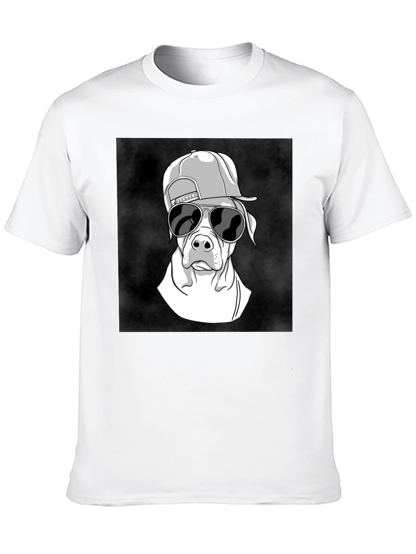 Cool Dog Graphic Tee - Black