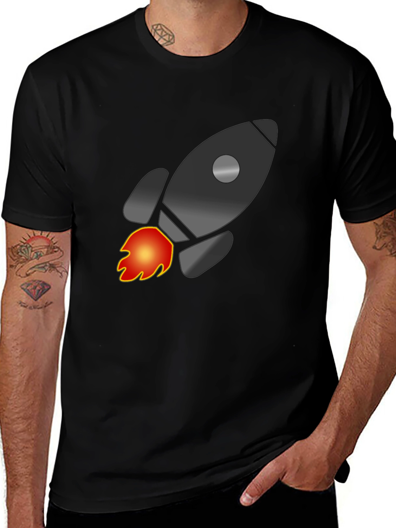 Rocket Graphic T-Shirt - Blast Off in Style!