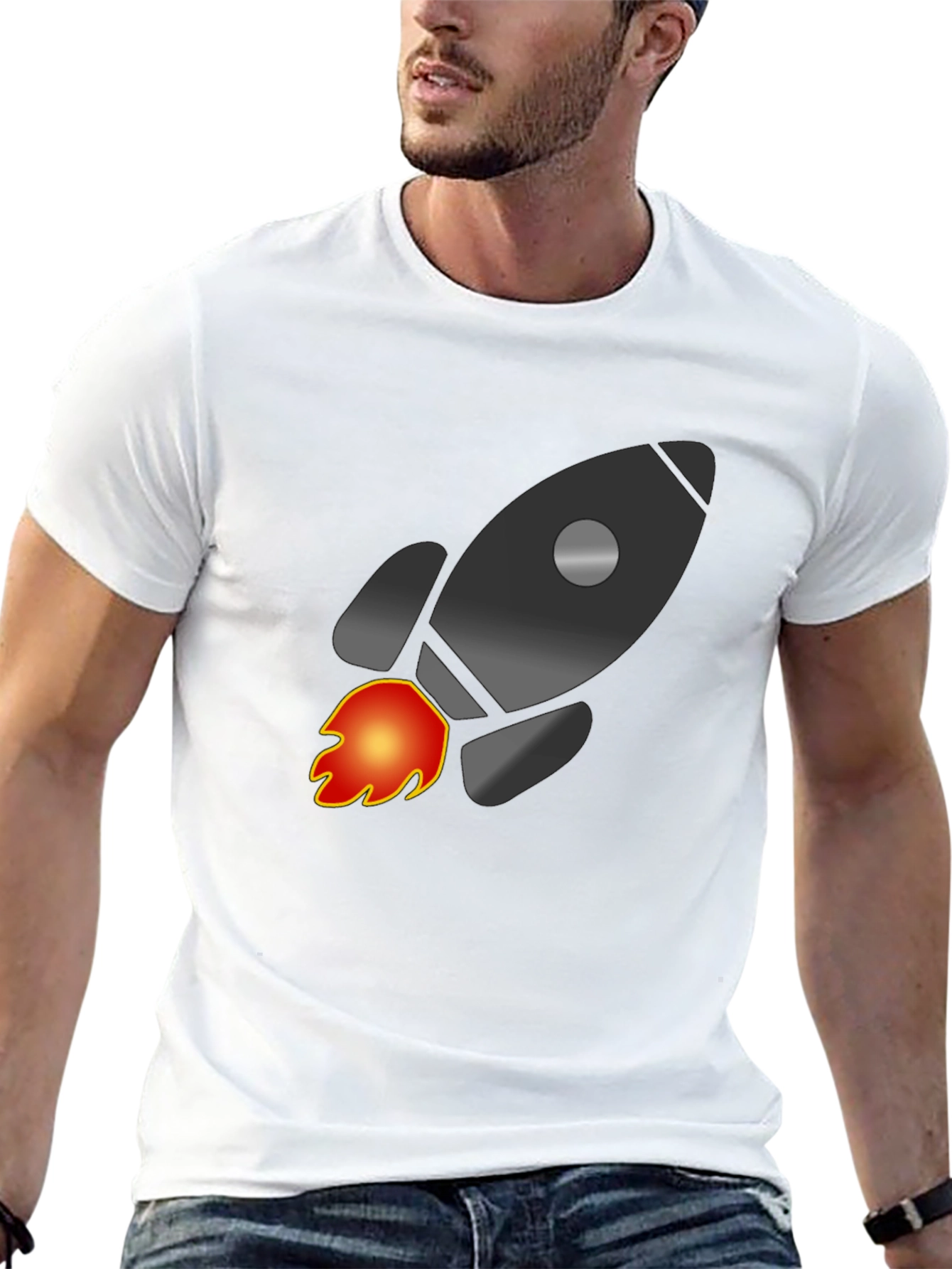 Rocket Graphic T-Shirt - Blast Off in Style!