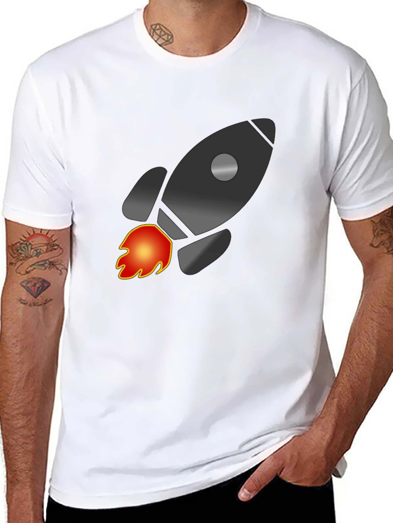 Rocket Graphic T-Shirt - Blast Off in Style!