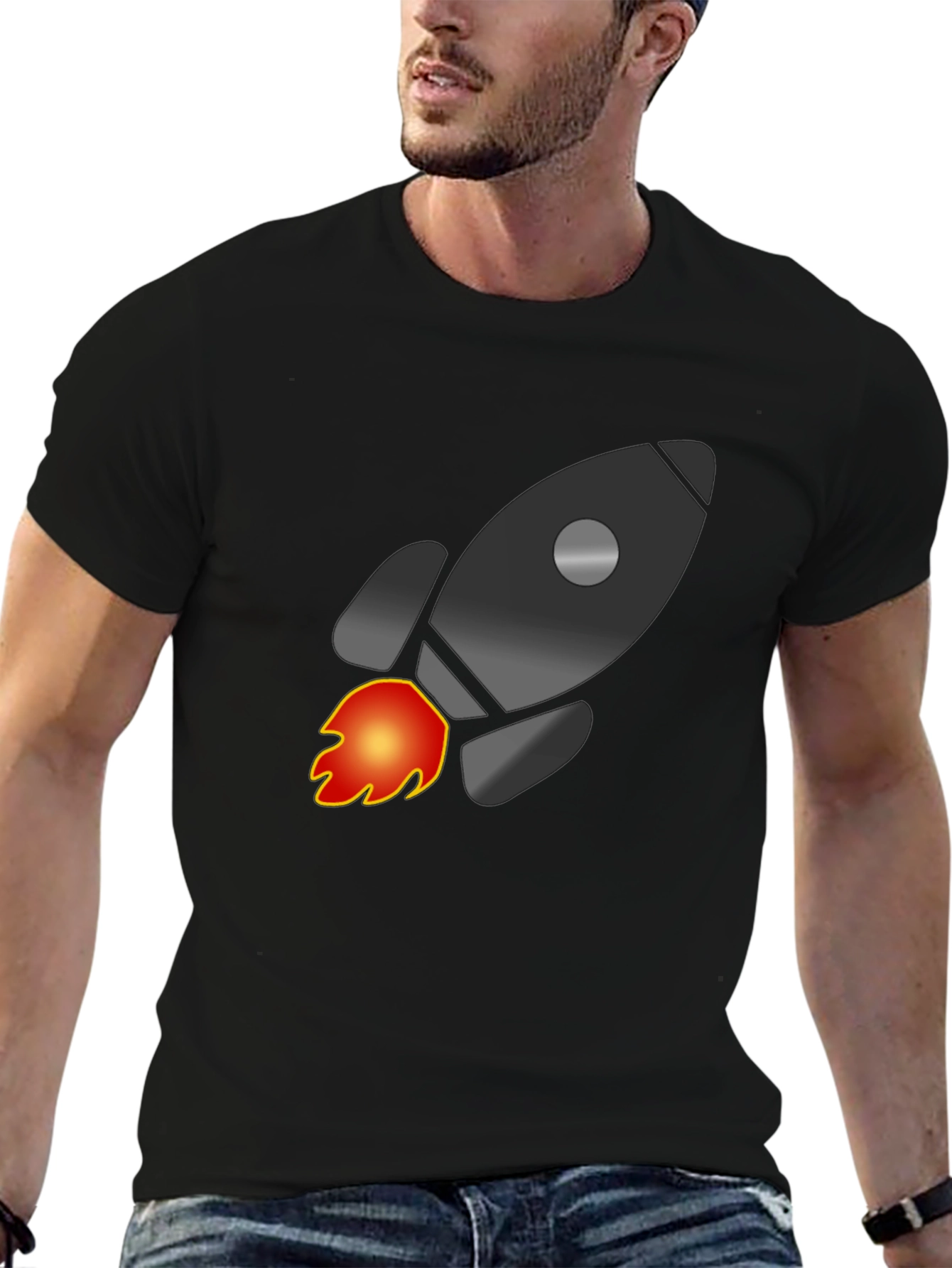Rocket Graphic T-Shirt - Blast Off in Style!