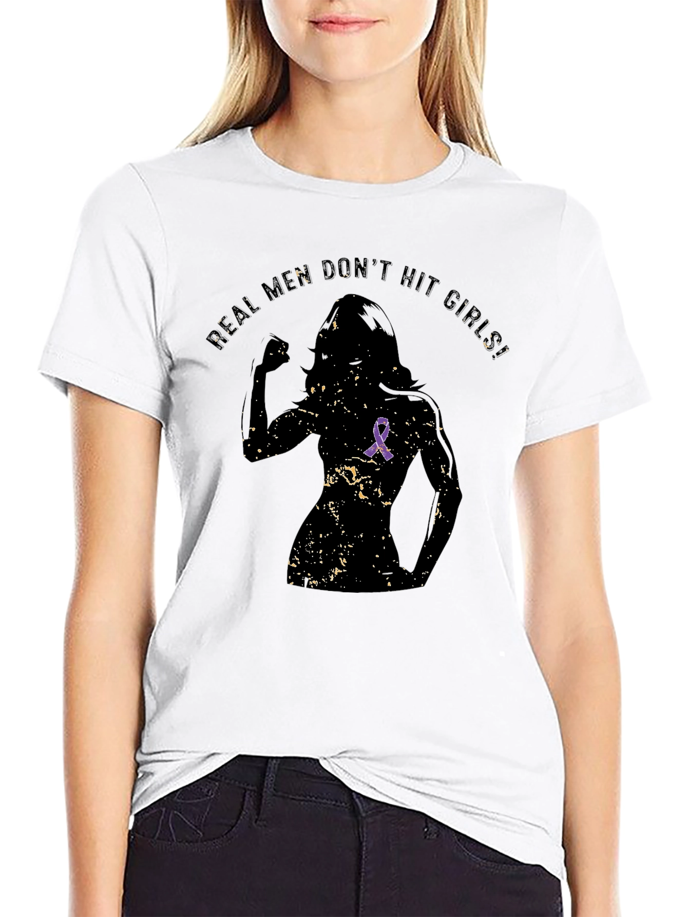 Real Men Dont Hit Girls T-Shirt