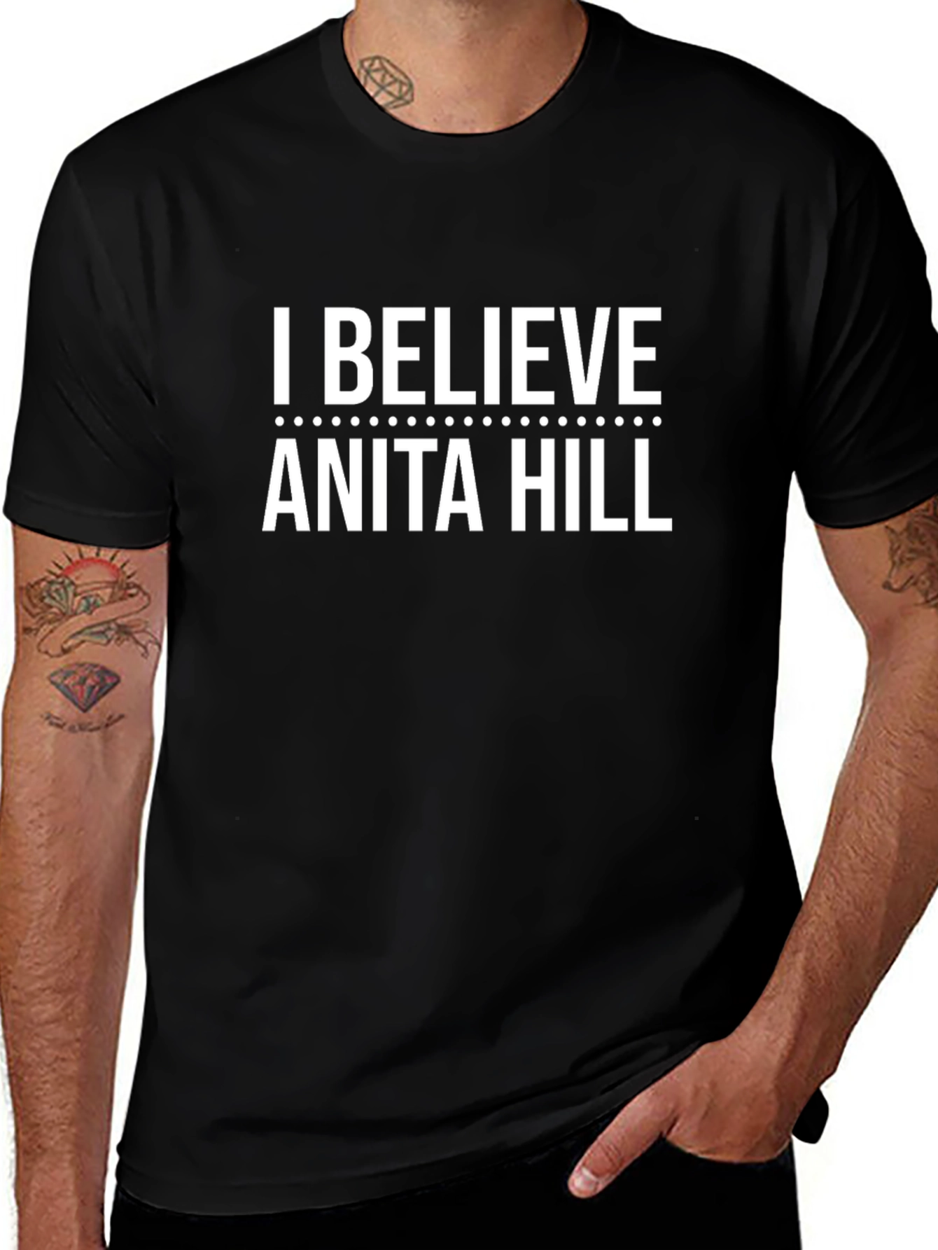 I Believe Anita Hill Black T-Shirt