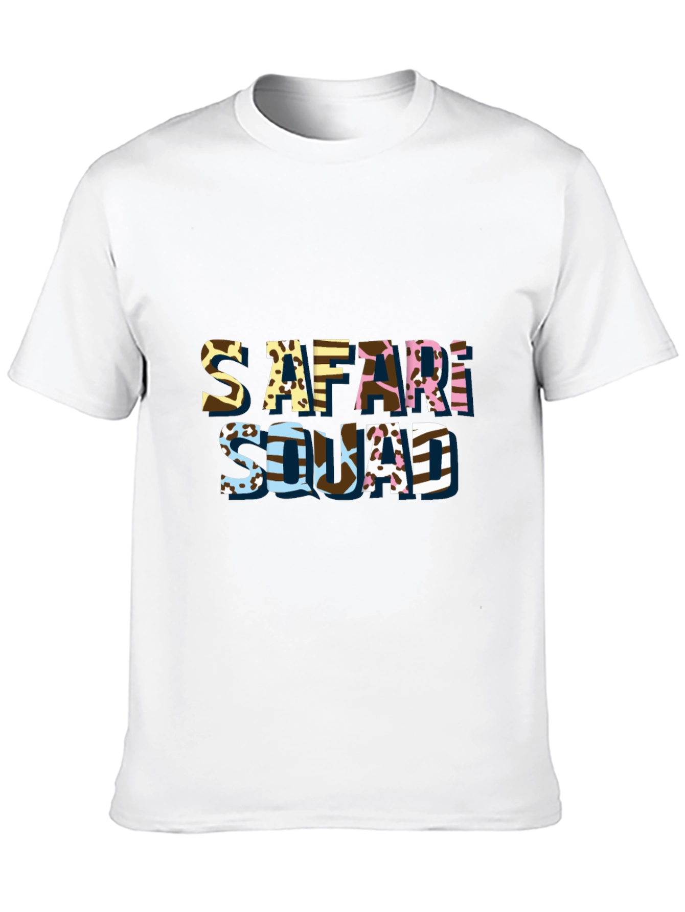 Safari Squad Graphic T-Shirt - Trendy Animal Print Tee