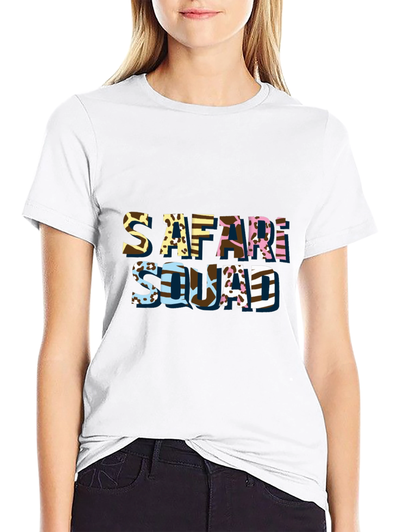 Safari Squad Graphic T-Shirt - Trendy Animal Print Tee