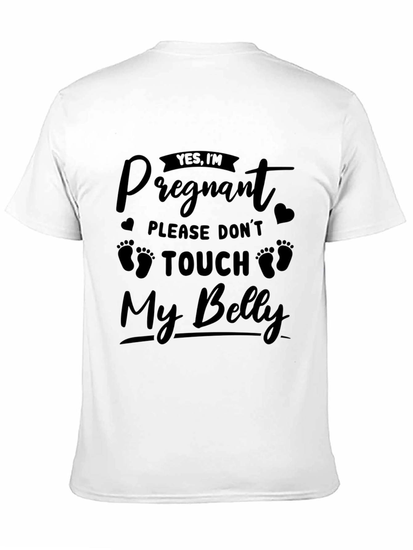 Funny Pregnancy T-Shirt - Please Dont Touch My Belly