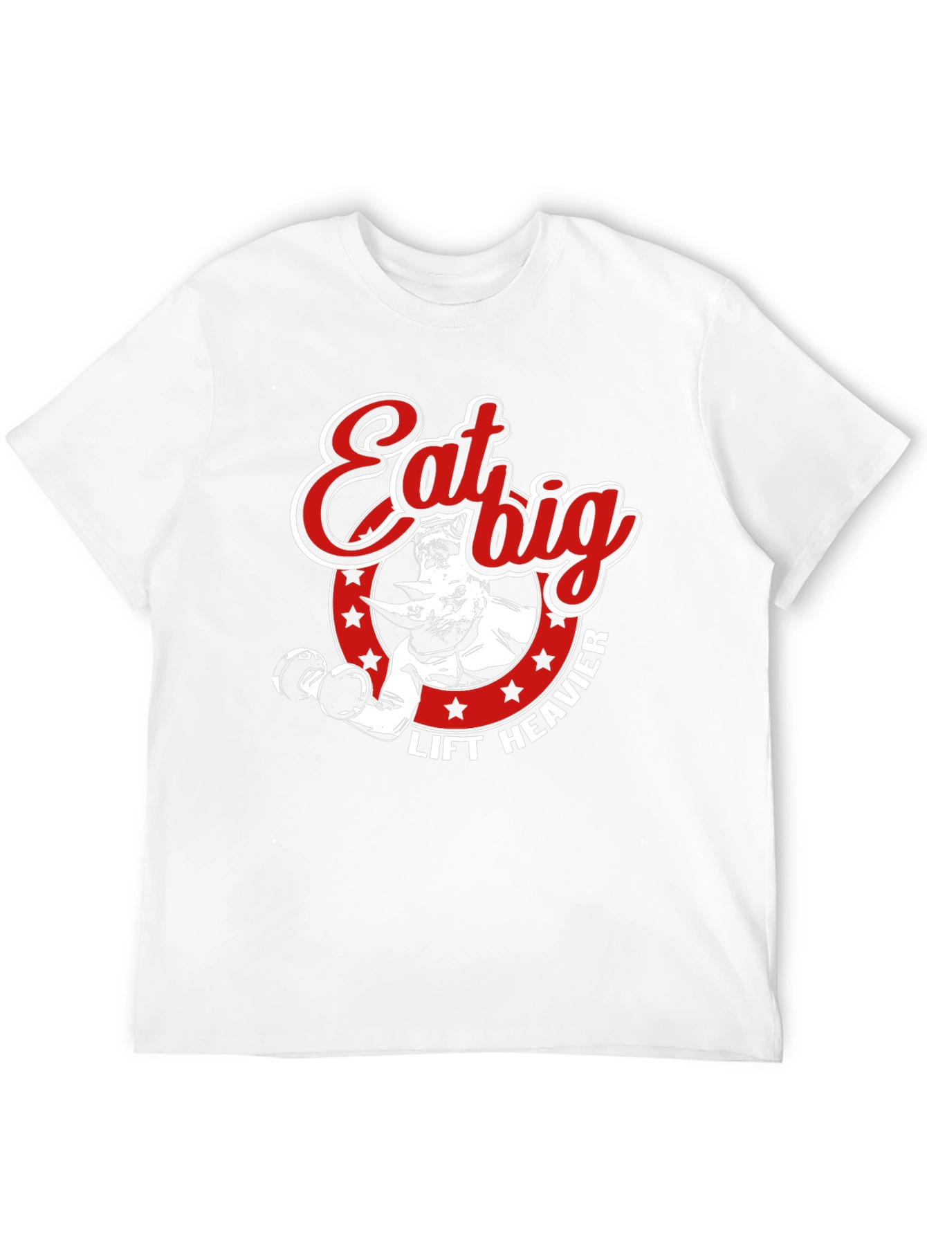 Eat Big Lift Heavier Rhino Graphic Tee