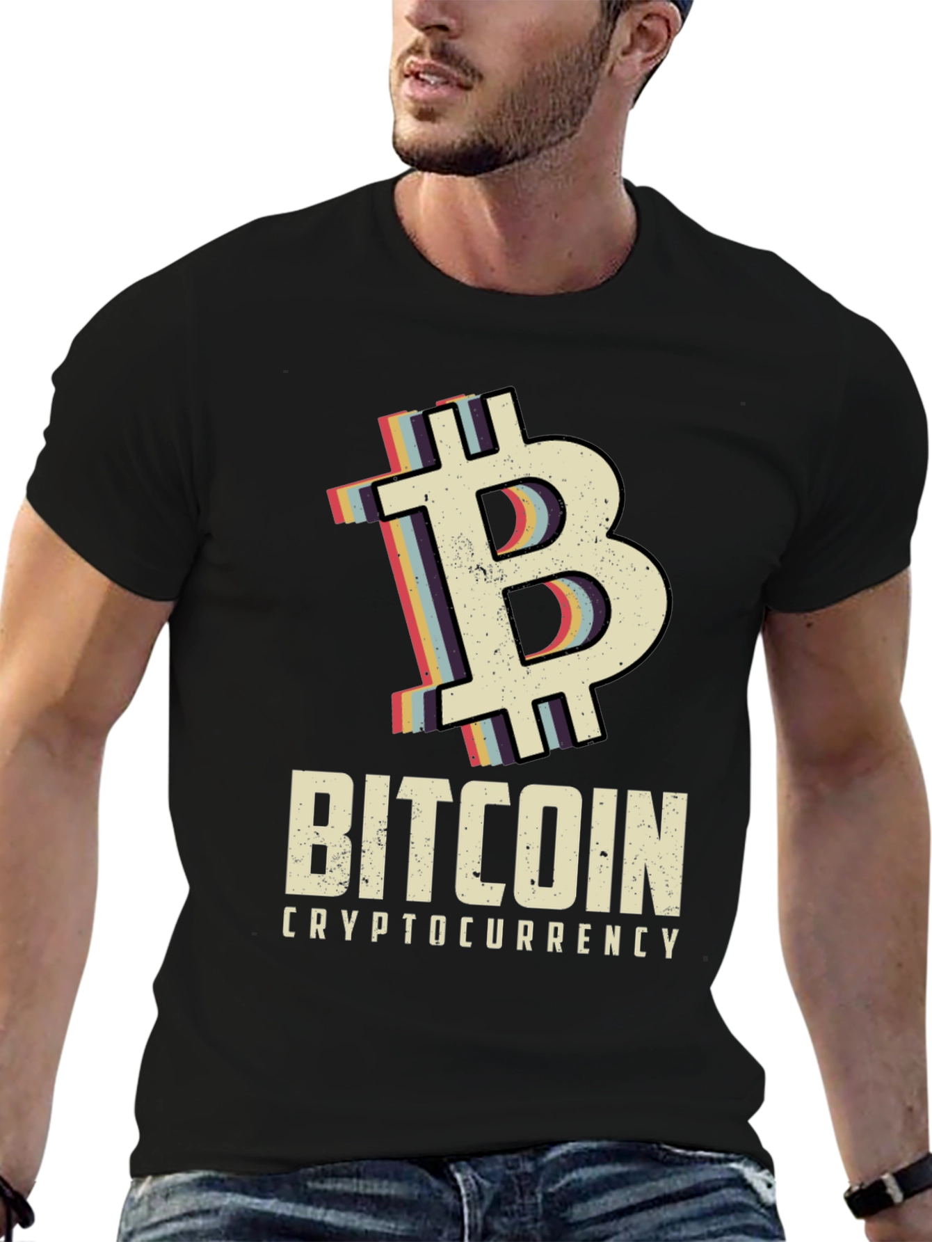 Bitcoin Crypto Graphic Tee - Black