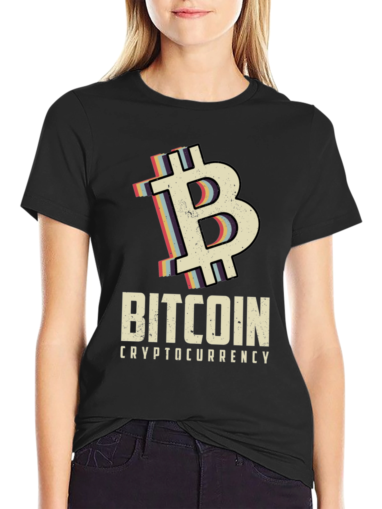 Bitcoin Crypto Graphic Tee - Black