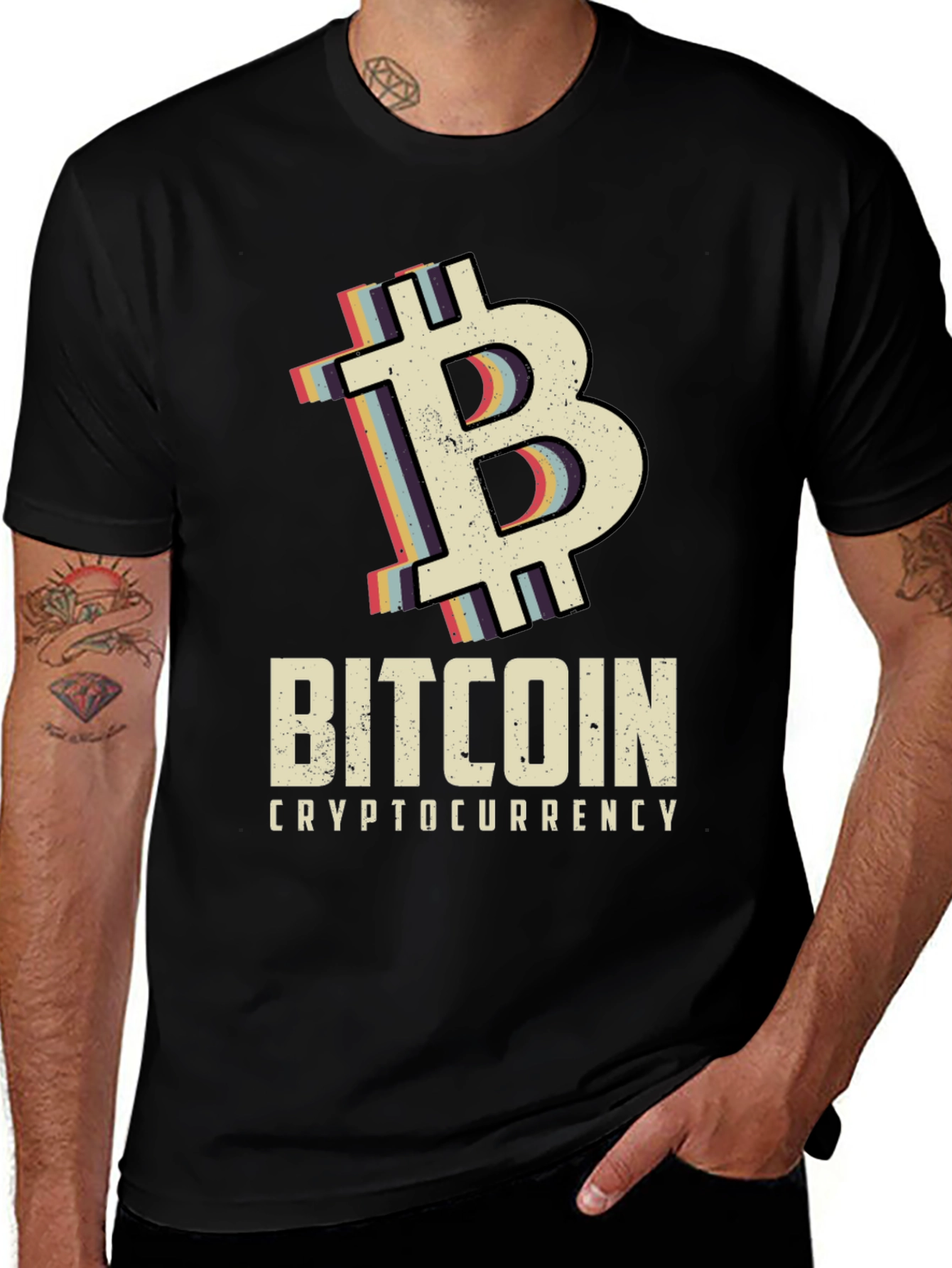 Bitcoin Crypto Graphic Tee - Black
