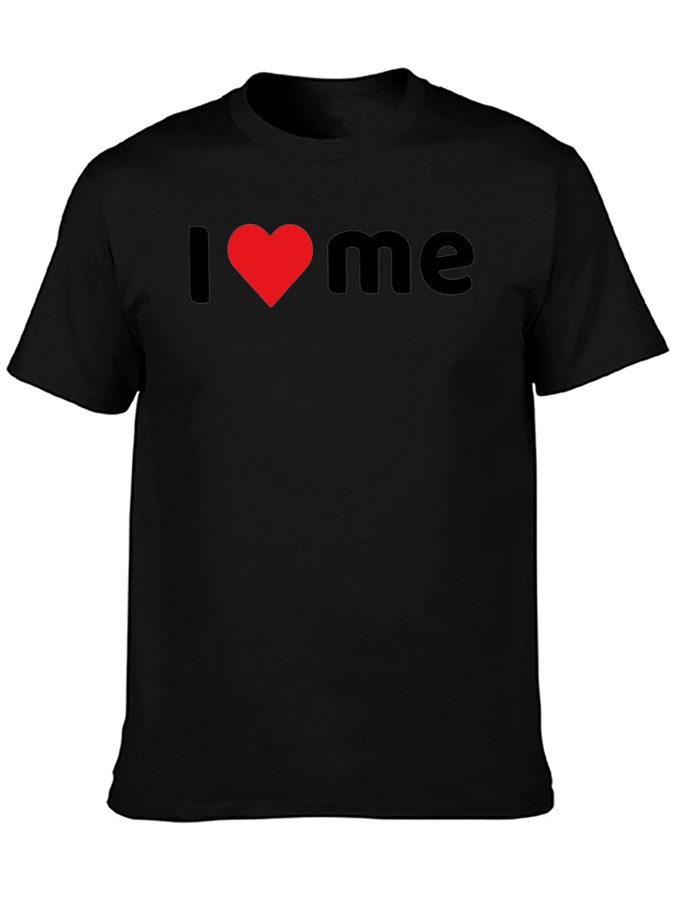 I Heart Me Black Graphic Tee