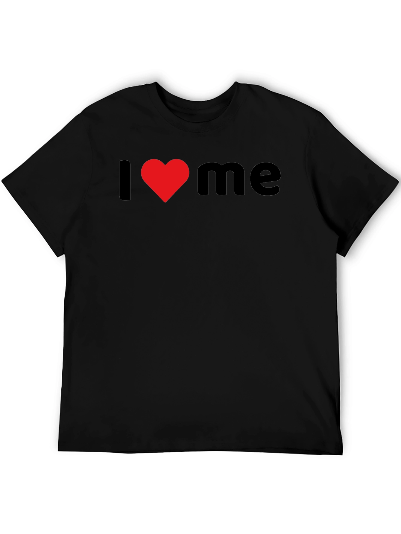 I Heart Me Black Graphic Tee