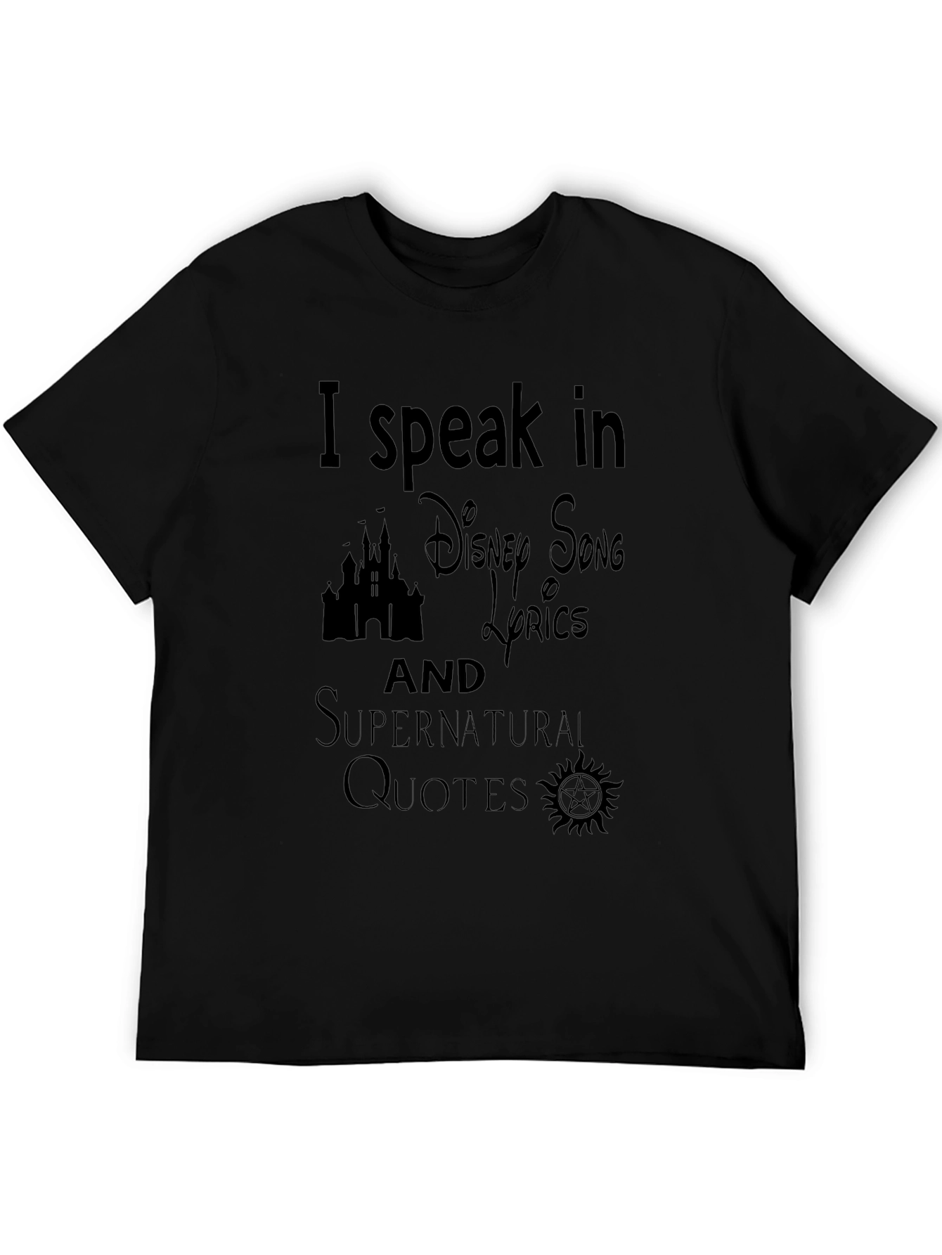 Disney & Supernatural Lyrics T-Shirt