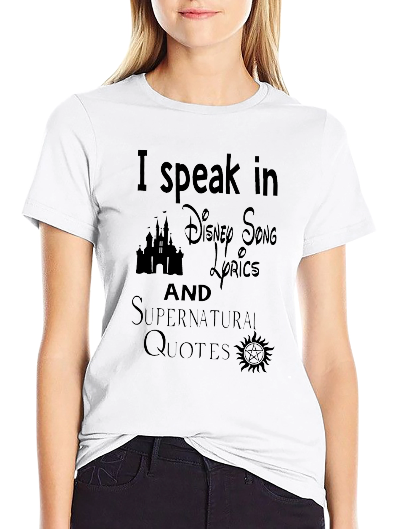Disney & Supernatural Lyrics T-Shirt