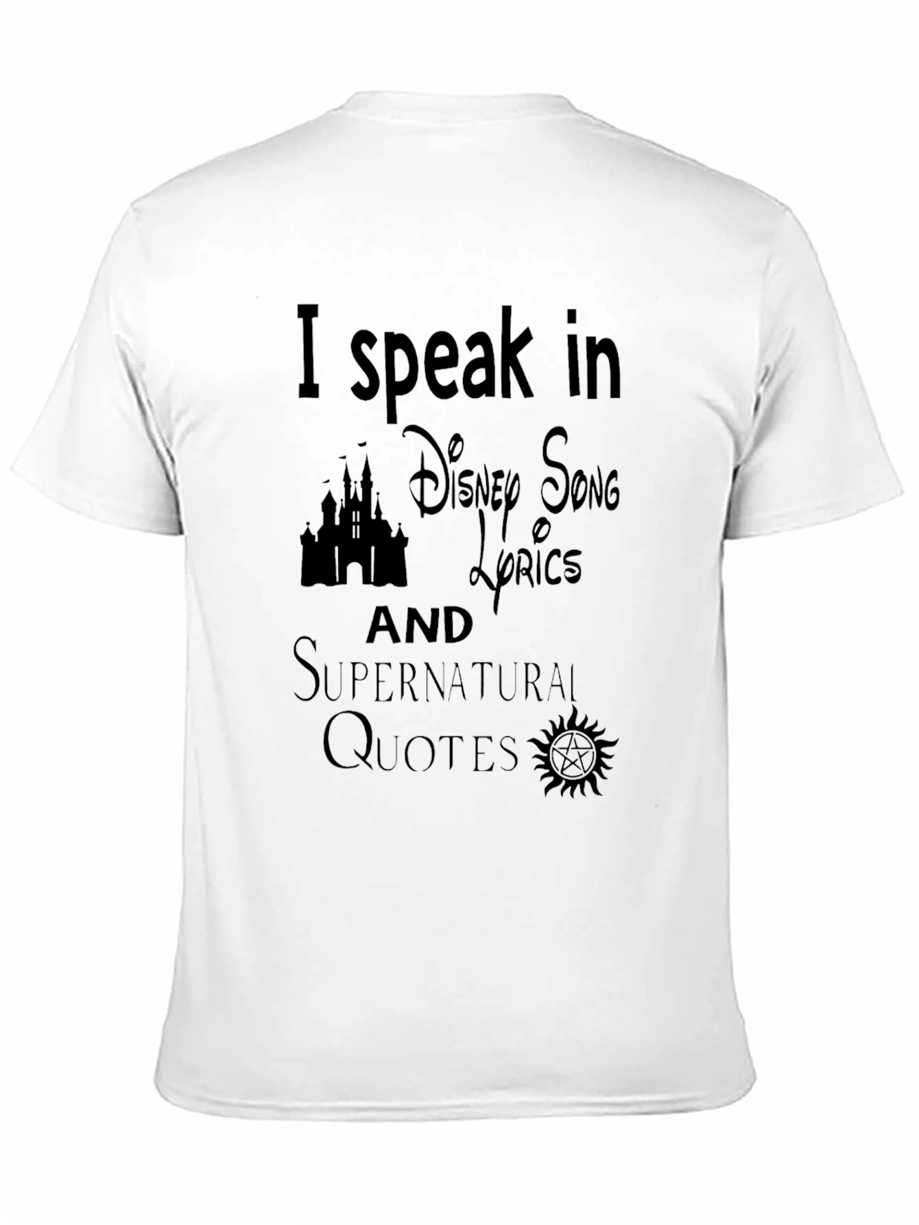 Disney & Supernatural Lyrics T-Shirt
