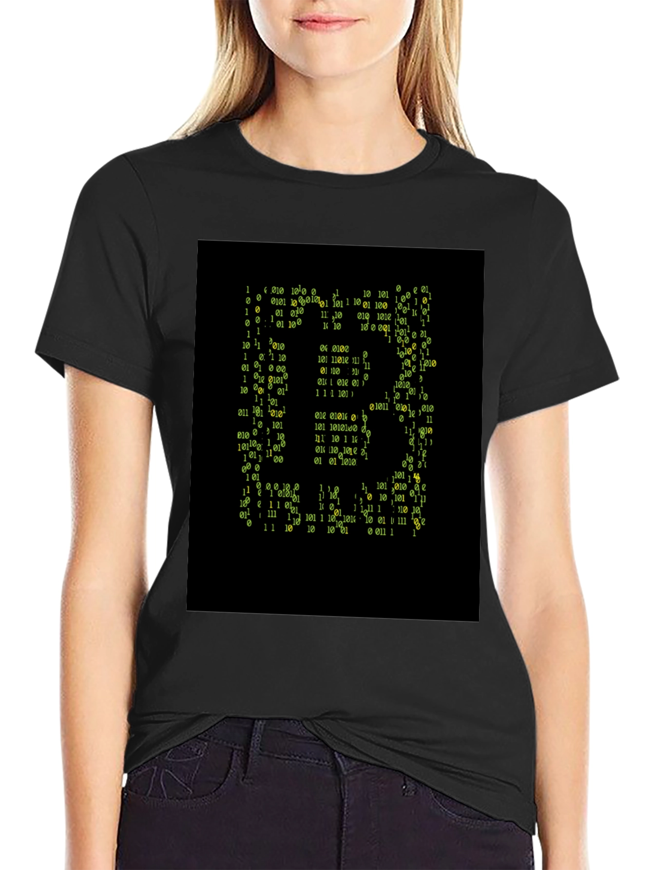 Binary Code Bitcoin T-Shirt - Crypto Tee