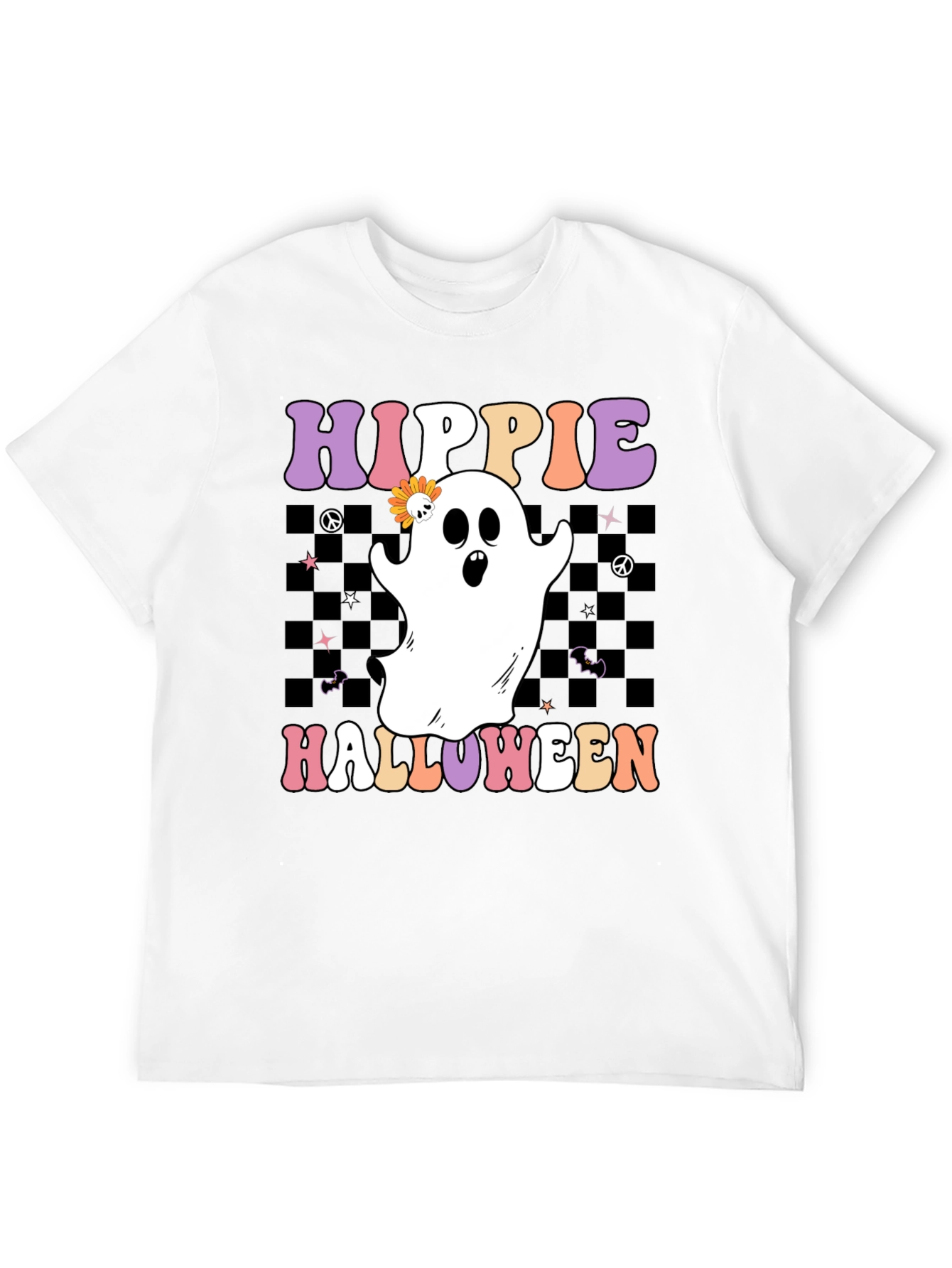 Hippie Halloween Ghost T-Shirt