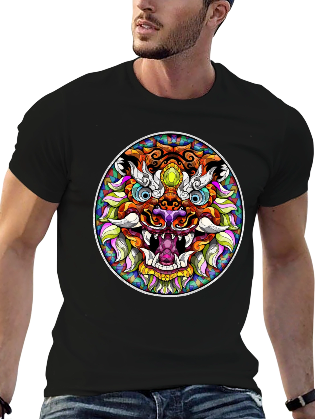 Vibrant Dragon Graphic Tee