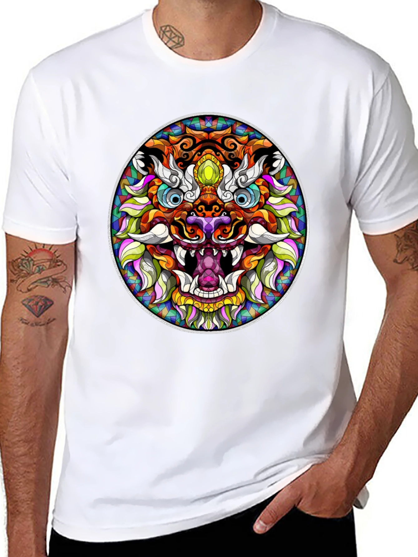 Vibrant Dragon Graphic Tee