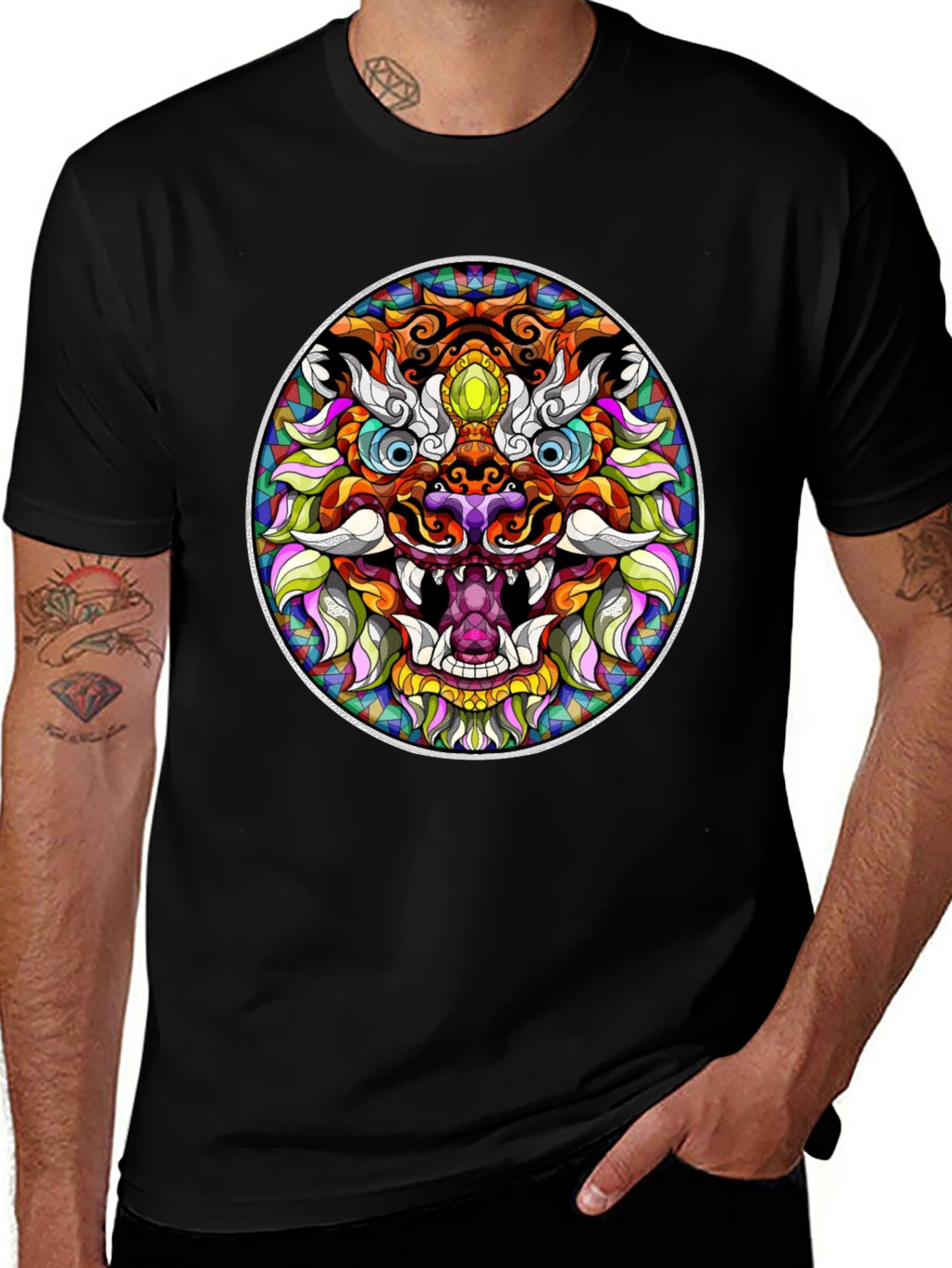 Vibrant Dragon Graphic Tee