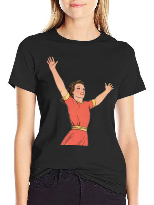 Retro Woman Graphic Tee - Vintage Style T-Shirt