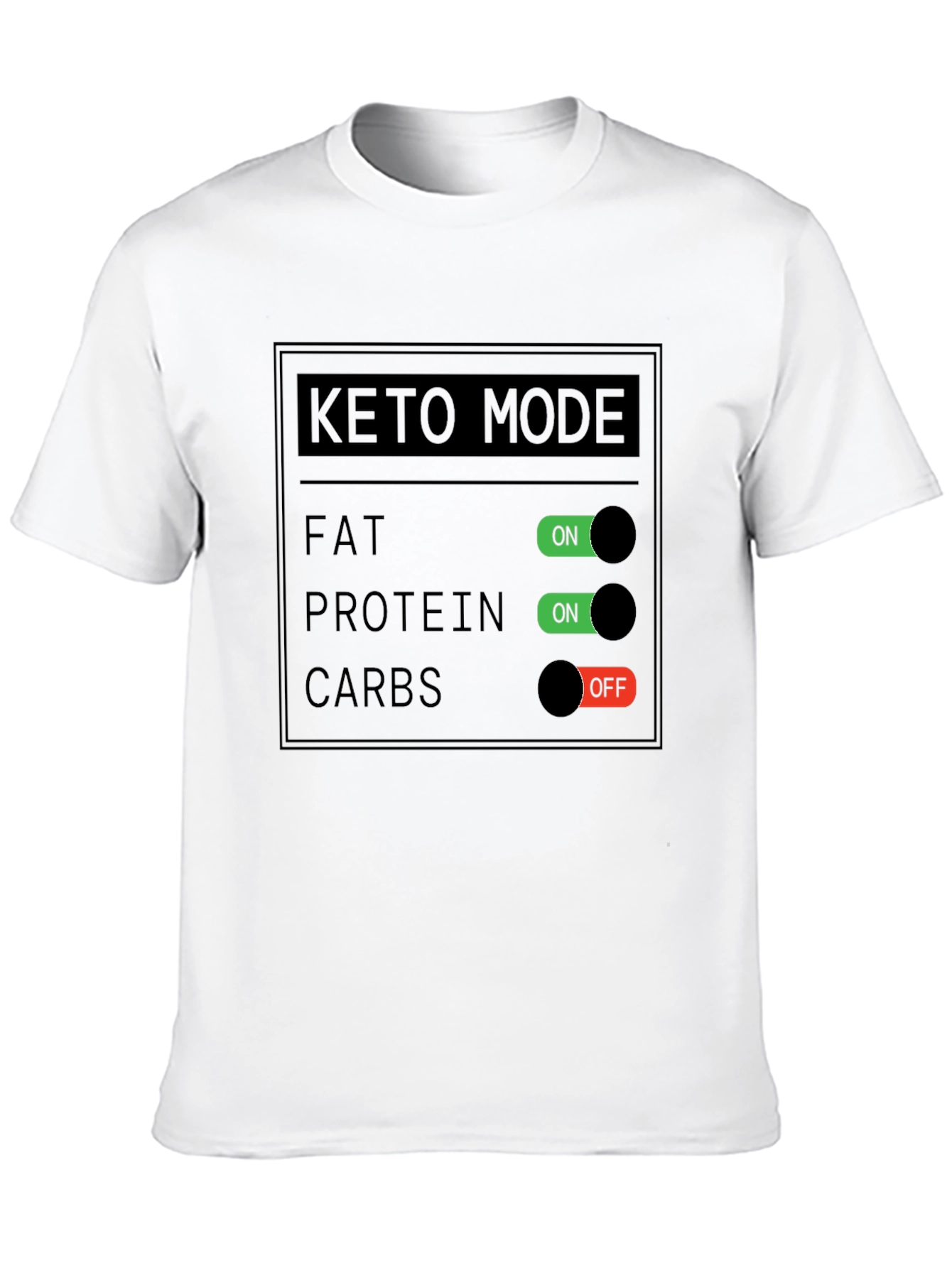 Keto Mode On/Off Graphic T-Shirt
