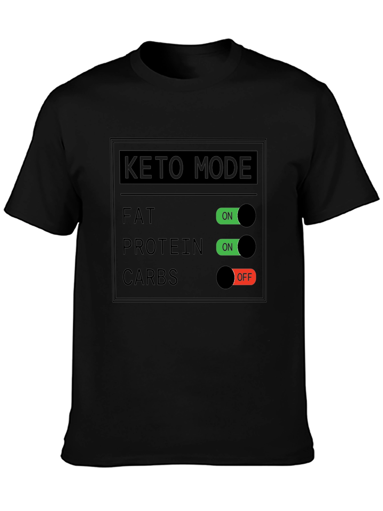 Keto Mode On/Off Graphic T-Shirt