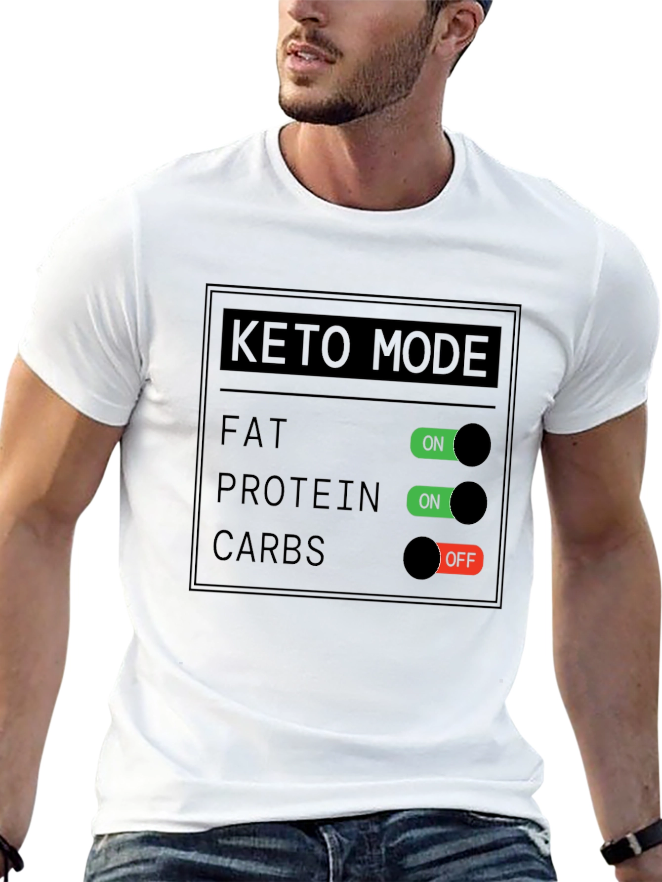 Keto Mode On/Off Graphic T-Shirt