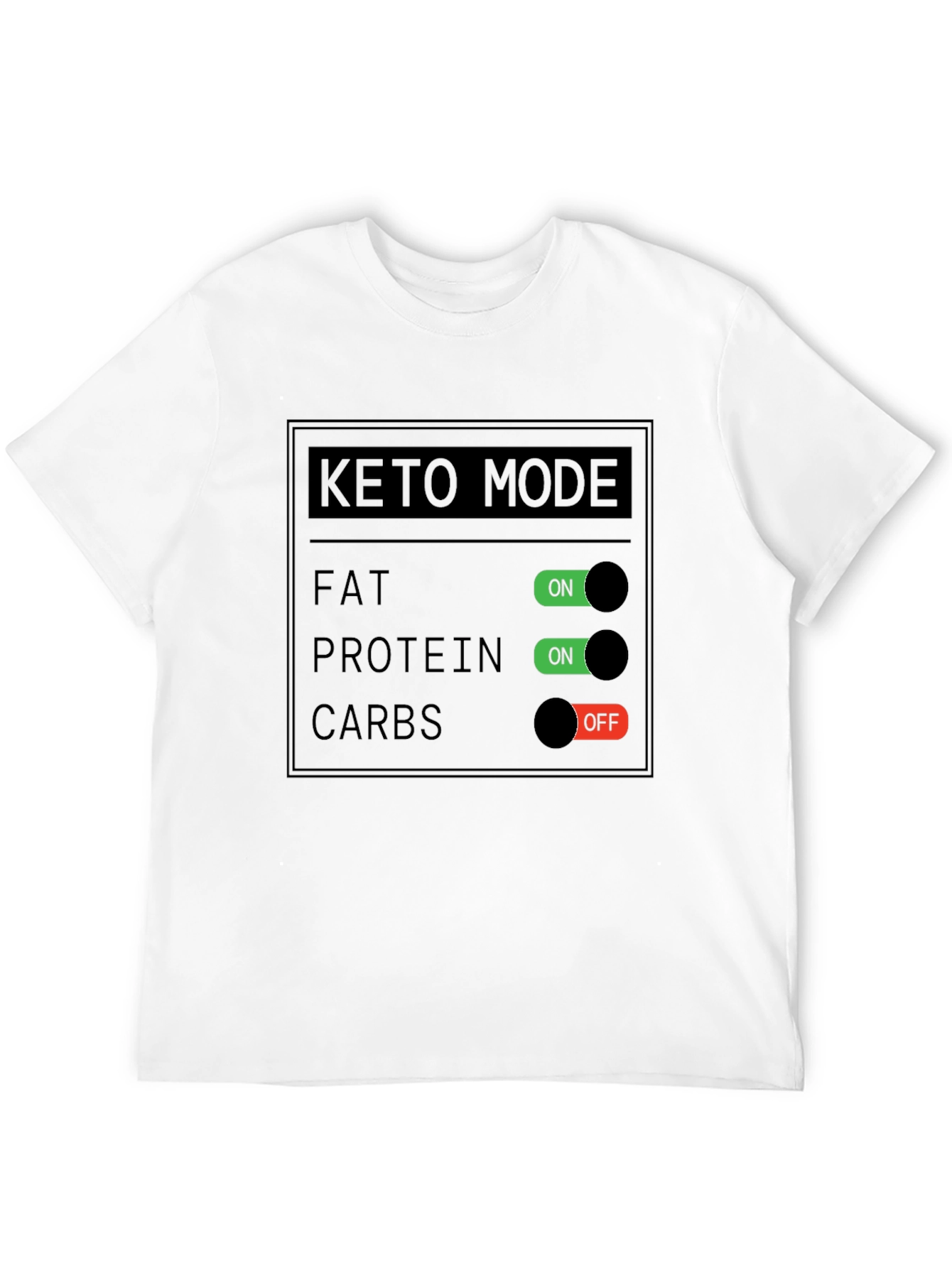 Keto Mode On/Off Graphic T-Shirt