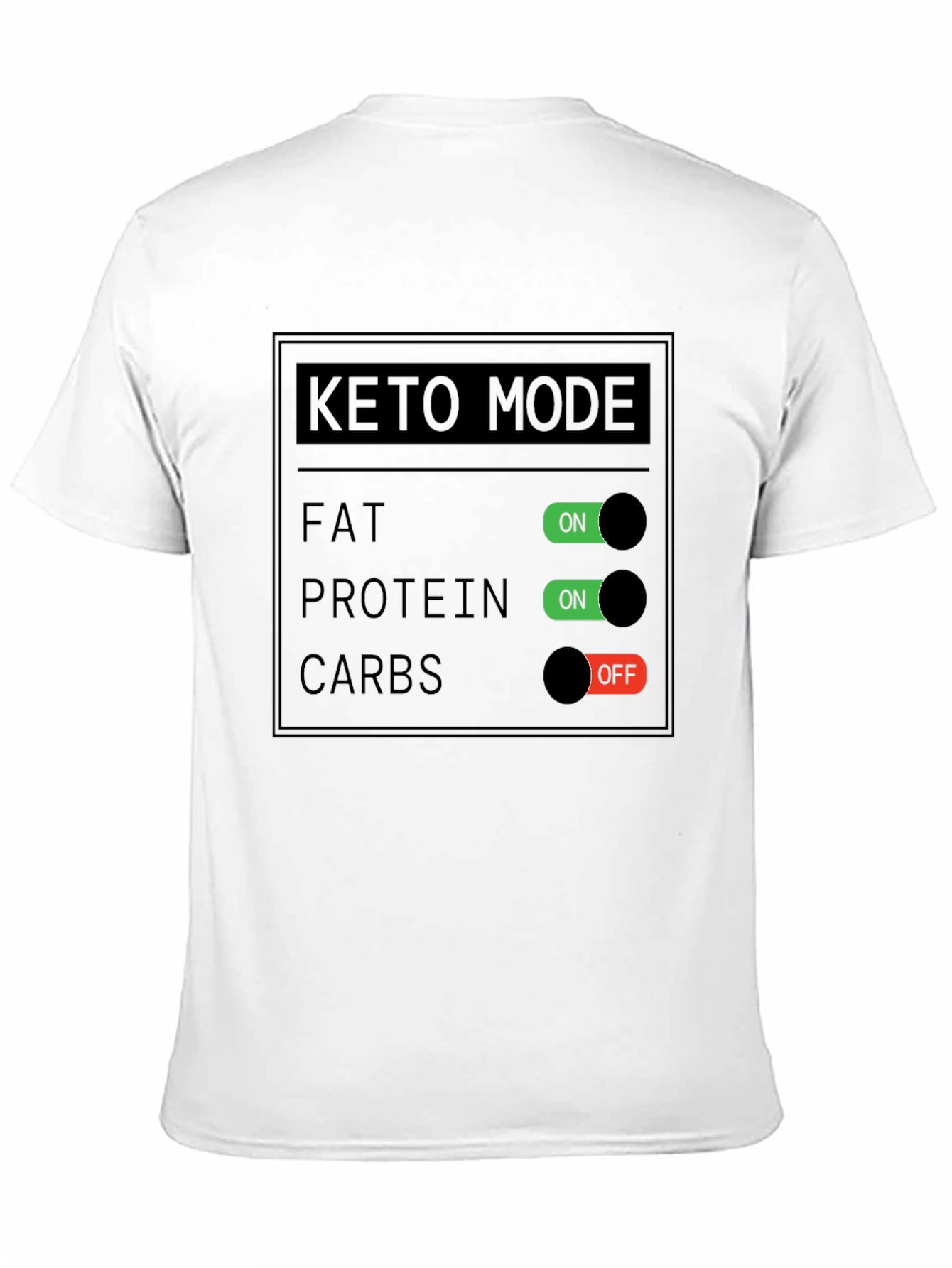 Keto Mode On/Off Graphic T-Shirt