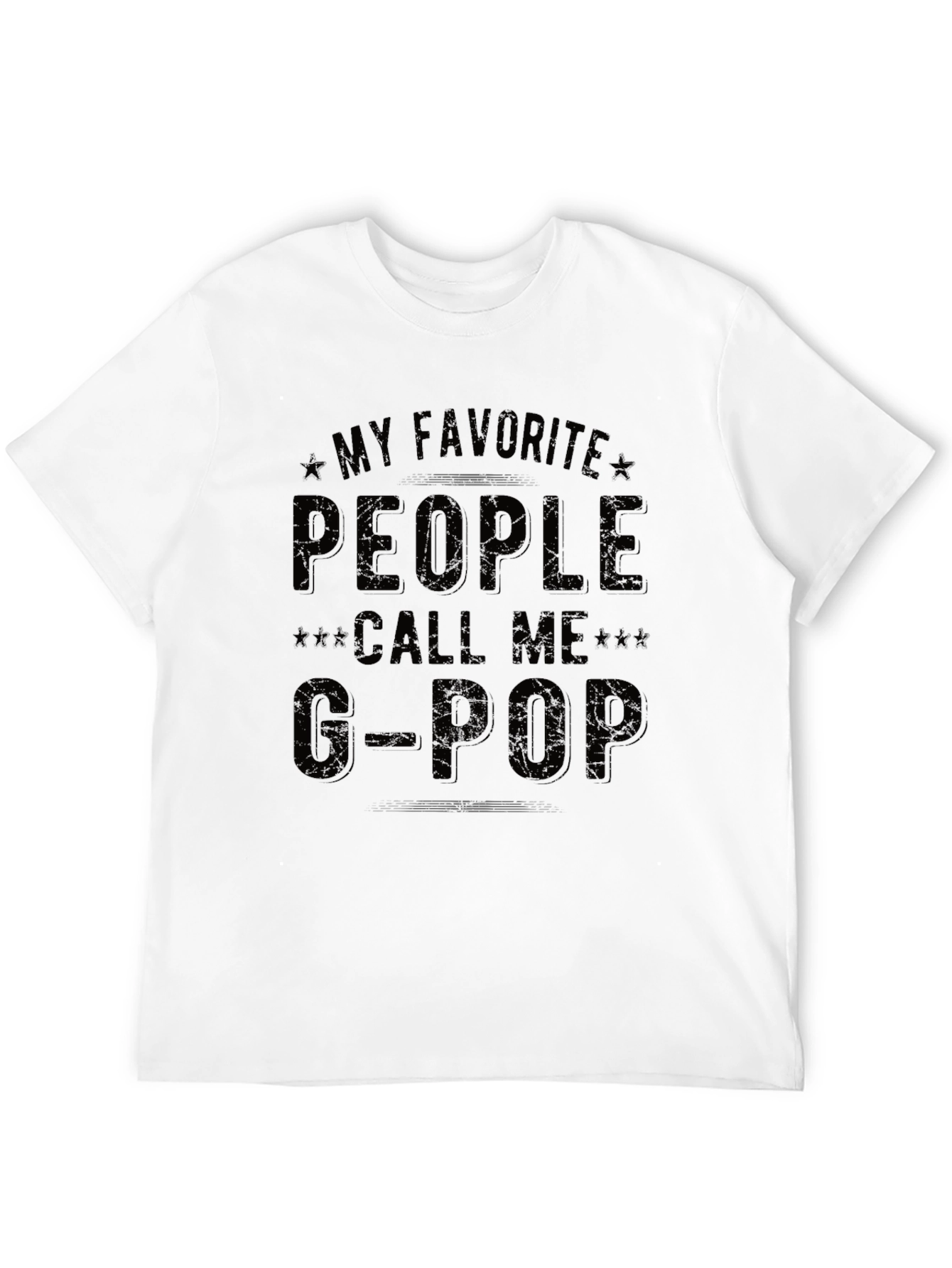 My Favorite People Call Me G-Pop Black T-Shirt