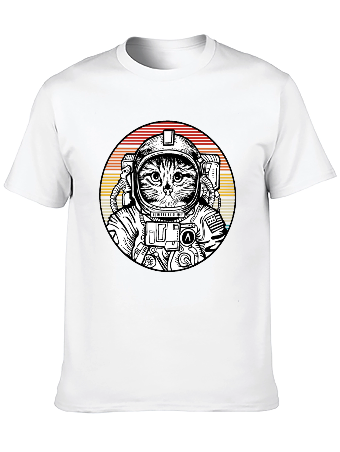 Cat Astronaut Graphic Tee - Space Kitty T-Shirt