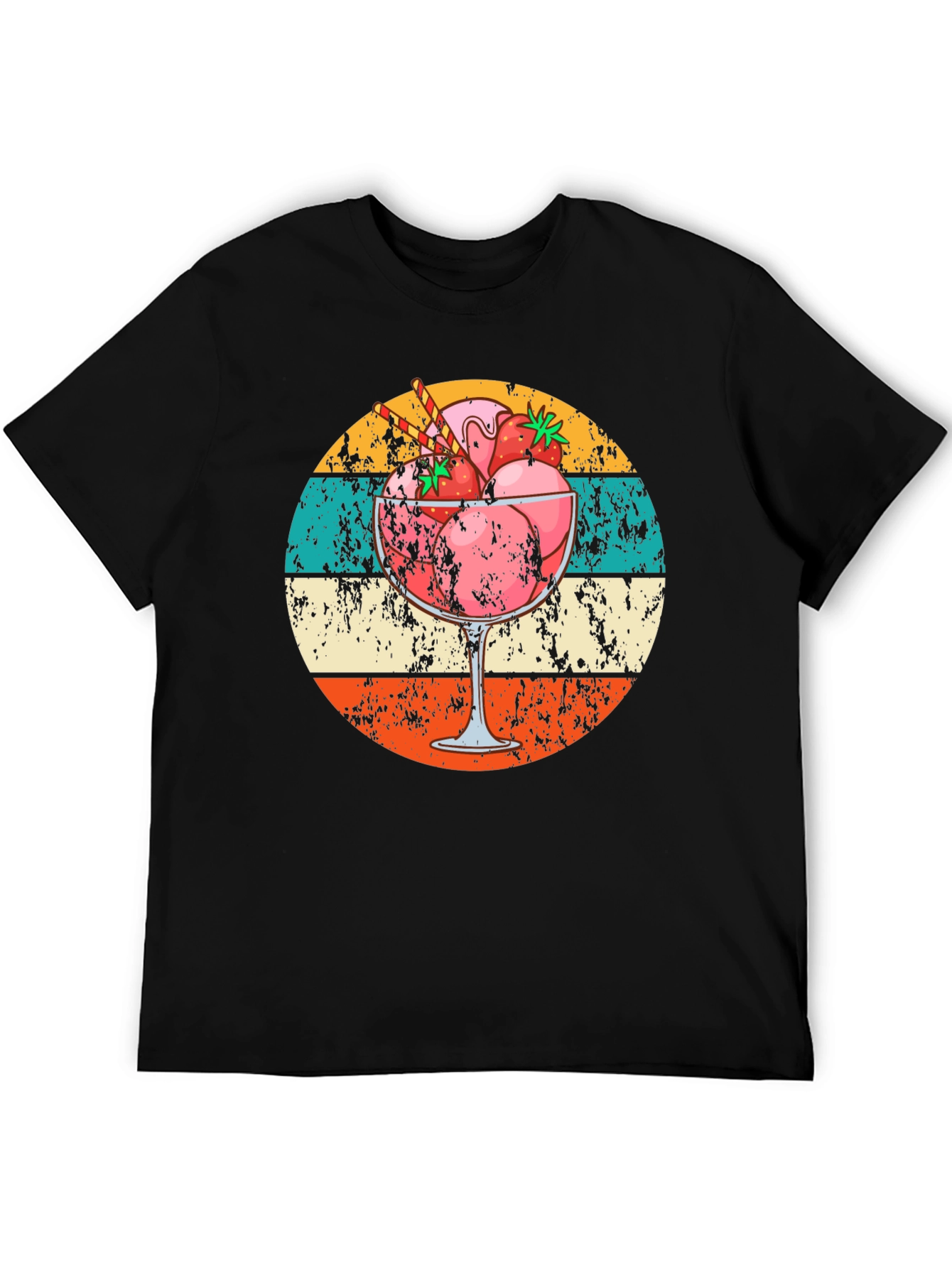 Retro Strawberry Sundae Graphic Tee