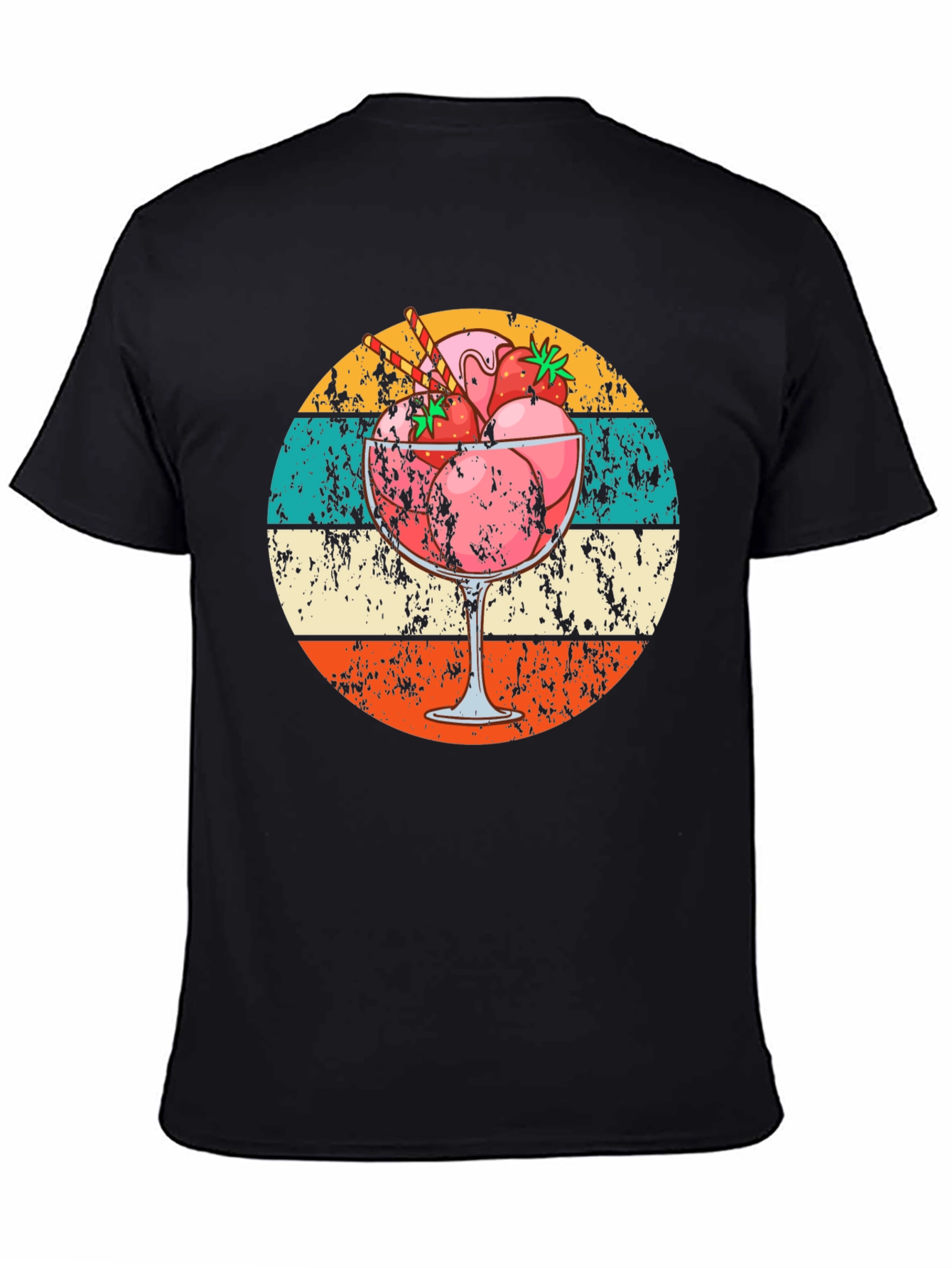 Retro Strawberry Sundae Graphic Tee